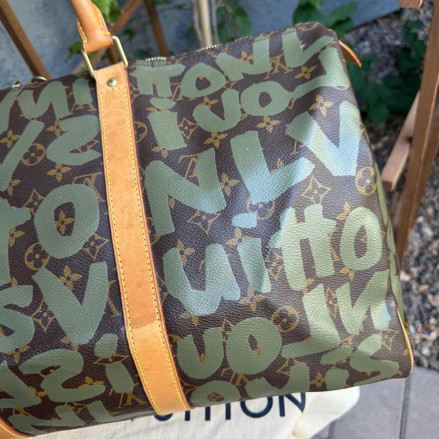Louis Vuitton Limited Edition Monogram Graffiti 50 Keepall Duffel