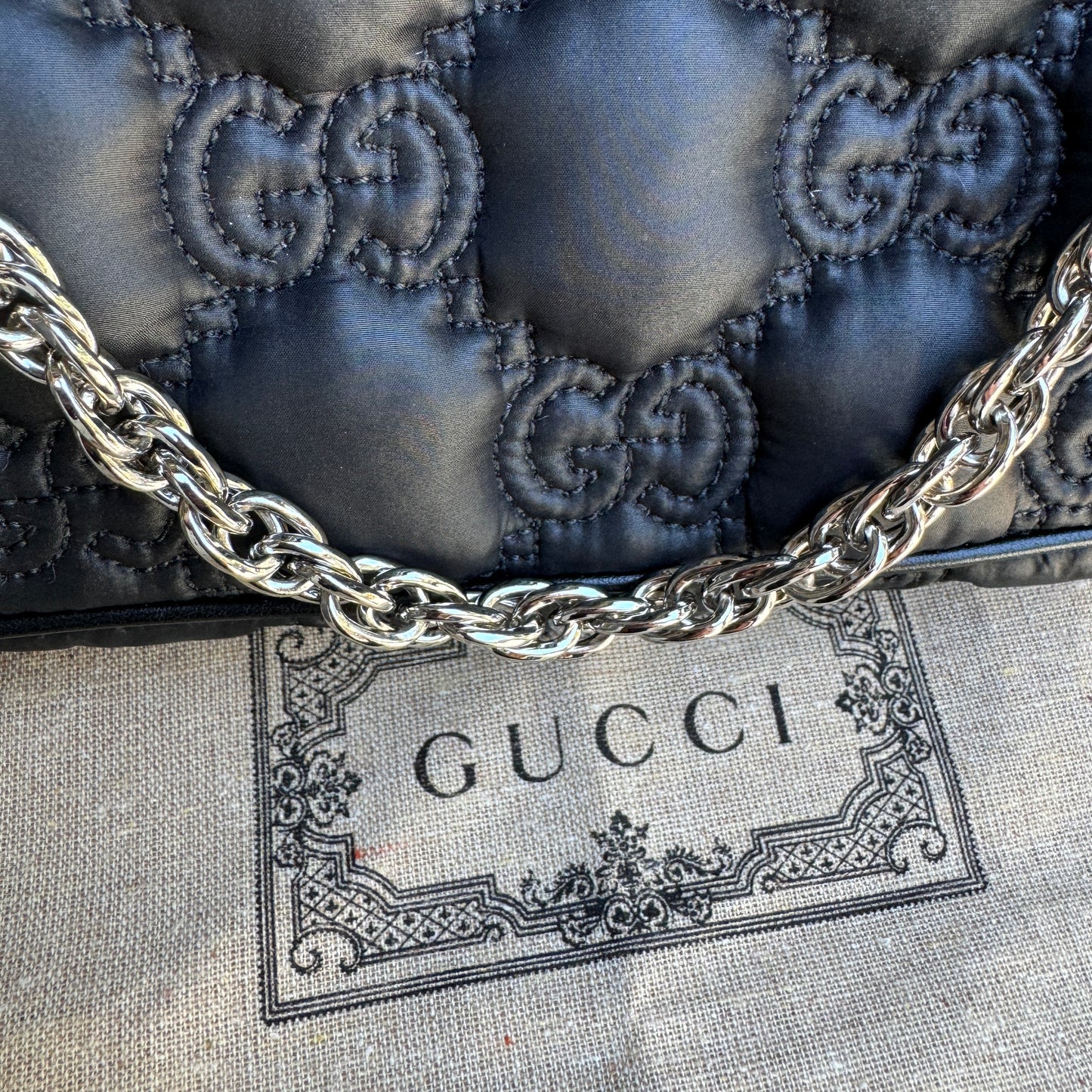 Gucci Matelasse Nylon GG Quilted Crossbody