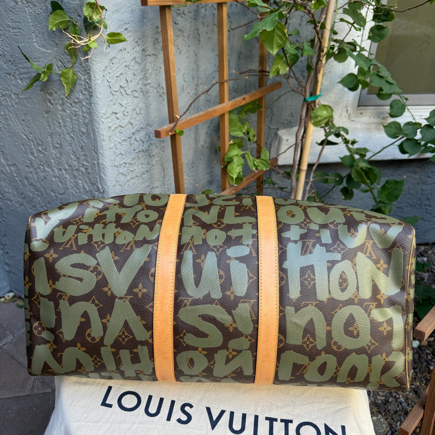 Louis Vuitton Limited Edition Monogram Graffiti 50 Keepall Duffel