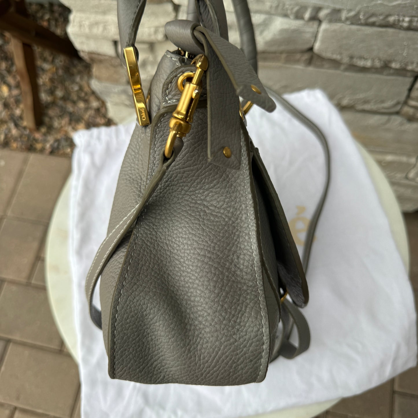 Chloé Small Marcie Double Carry Leather Crossbody