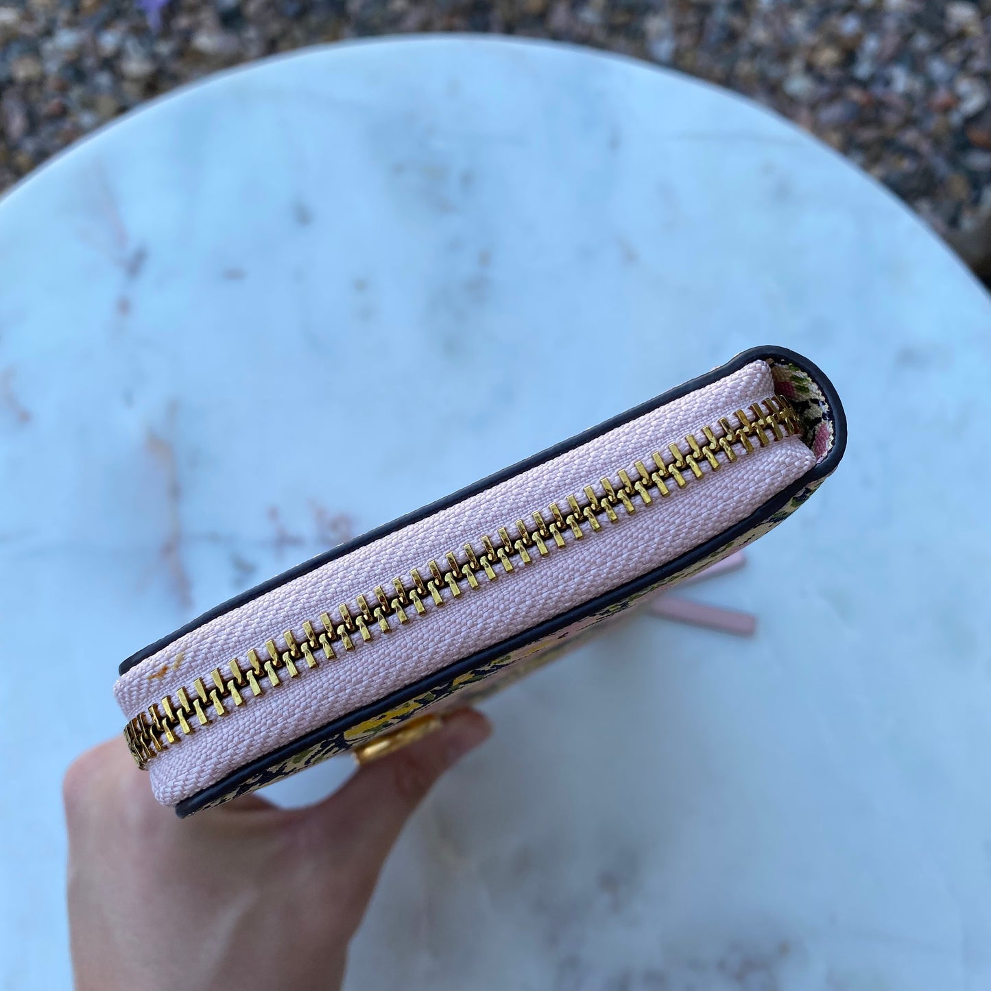 Tory Burch Gemini Link Leather Zip Continental Wallet