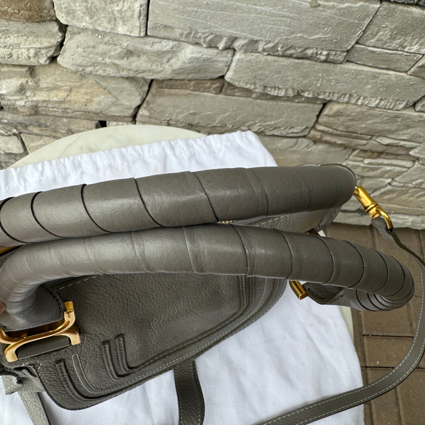 Chloé Small Marcie Double Carry Leather Crossbody