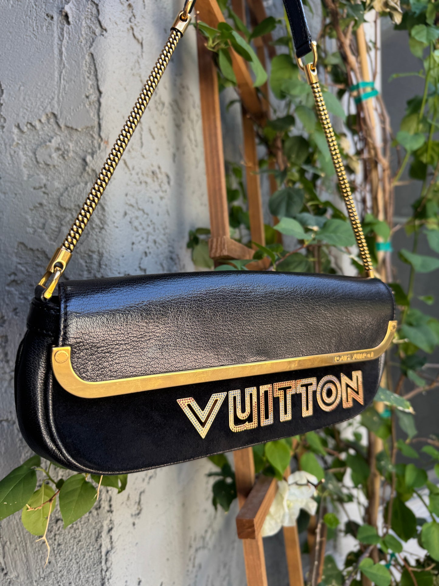 Louis Vuitton Avant Garde Leather Pochette Shoulder Bag