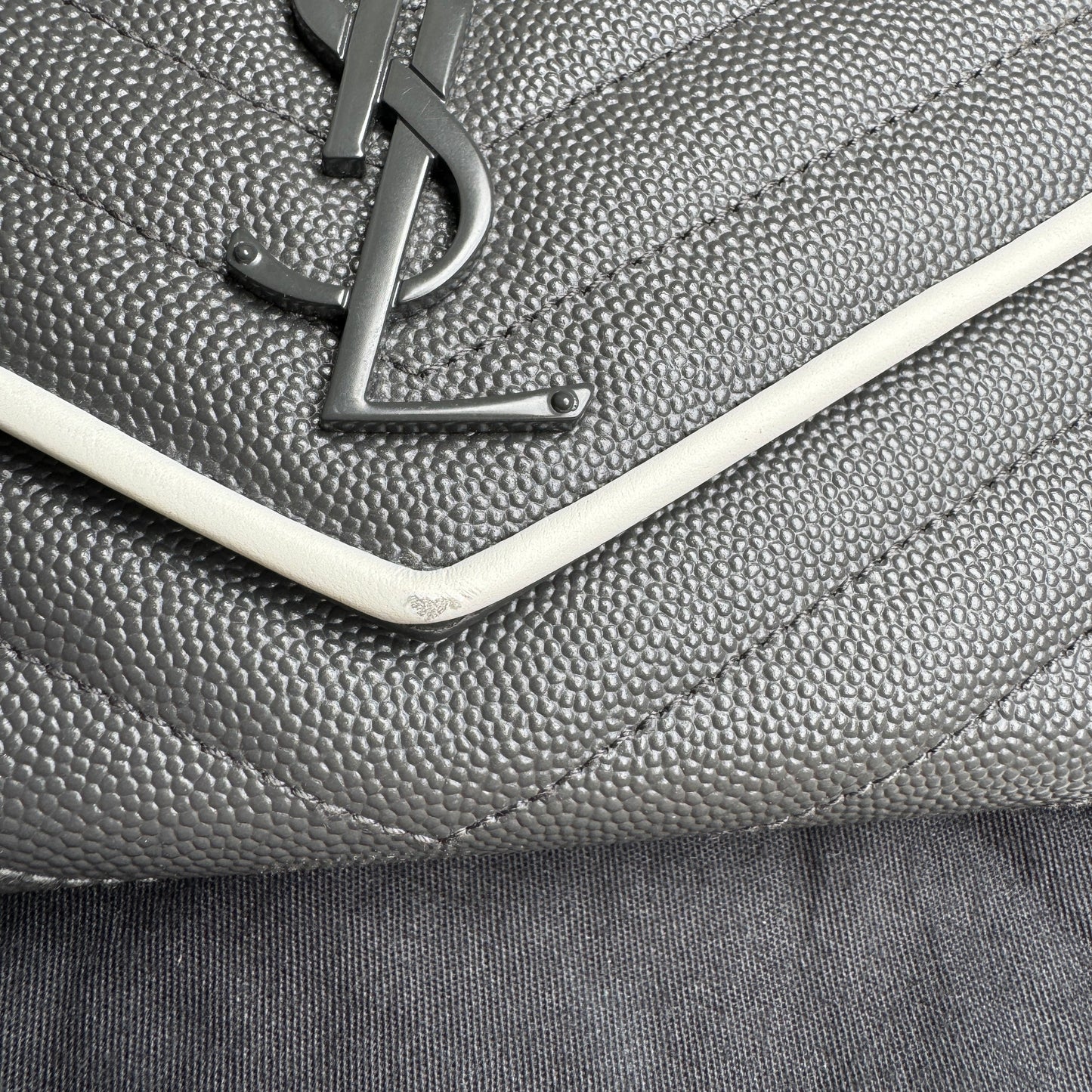 Saint Laurent Large Envelope Bicolor Wallet