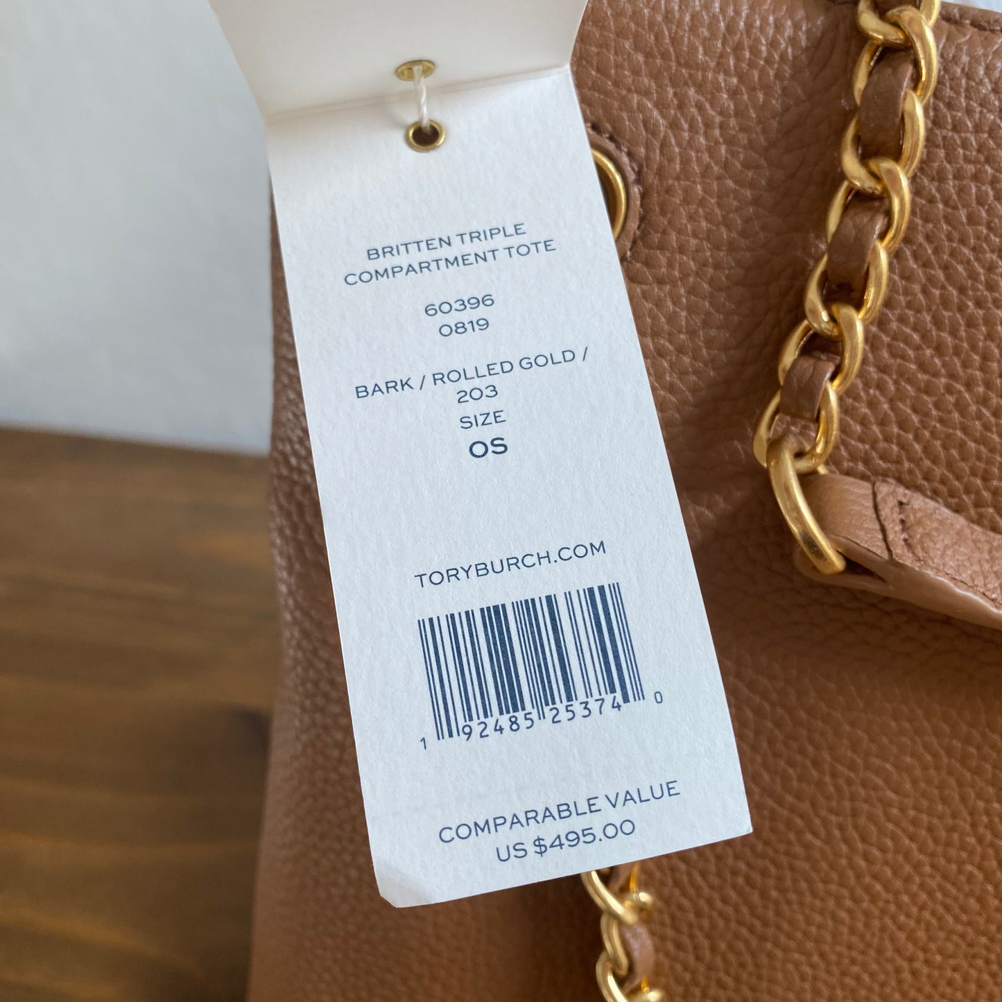 Tory Burch Britten Triple Compartment Leather Tote