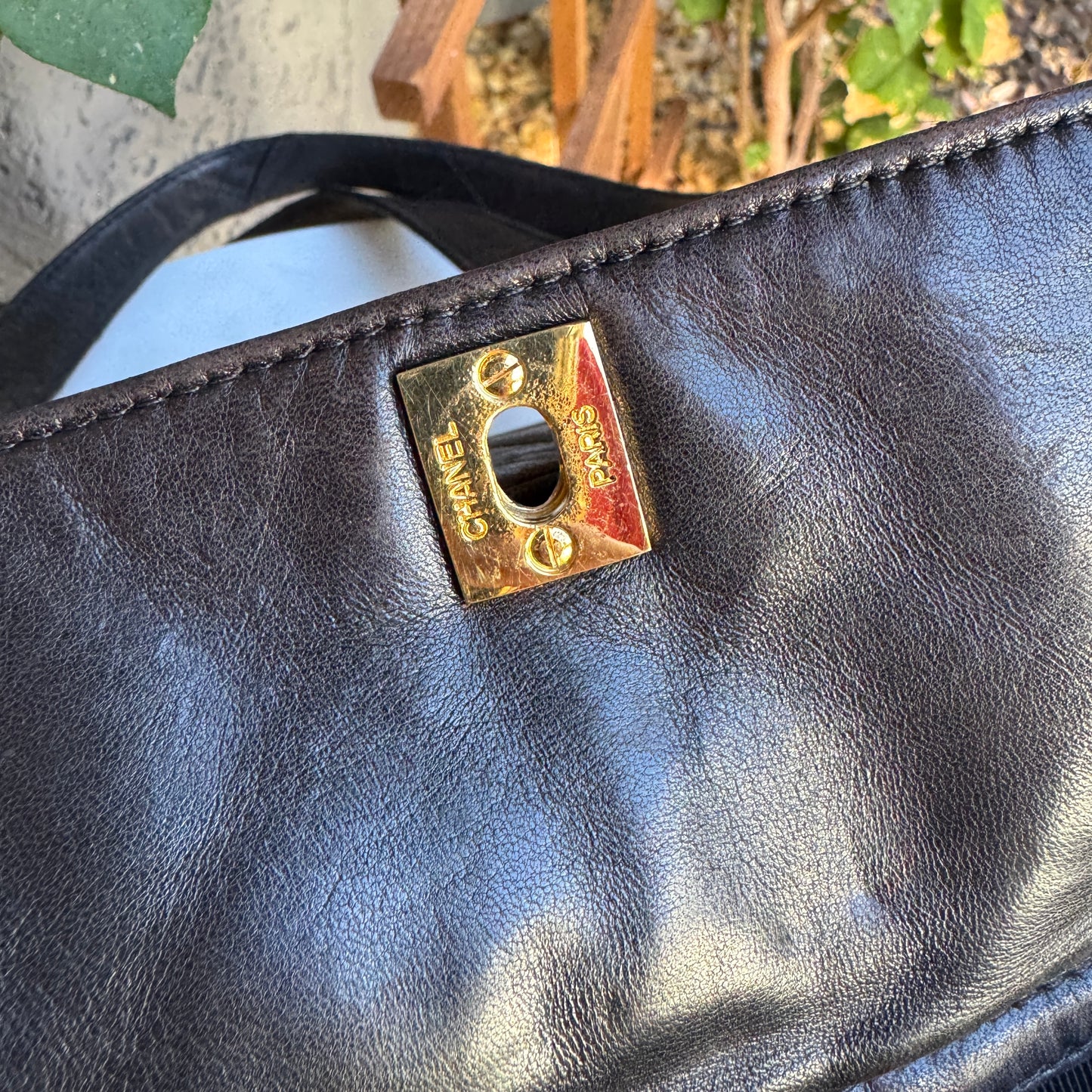 Chanel Quilted Lambskin Leather Vintage CC Flap Shoulder Bag