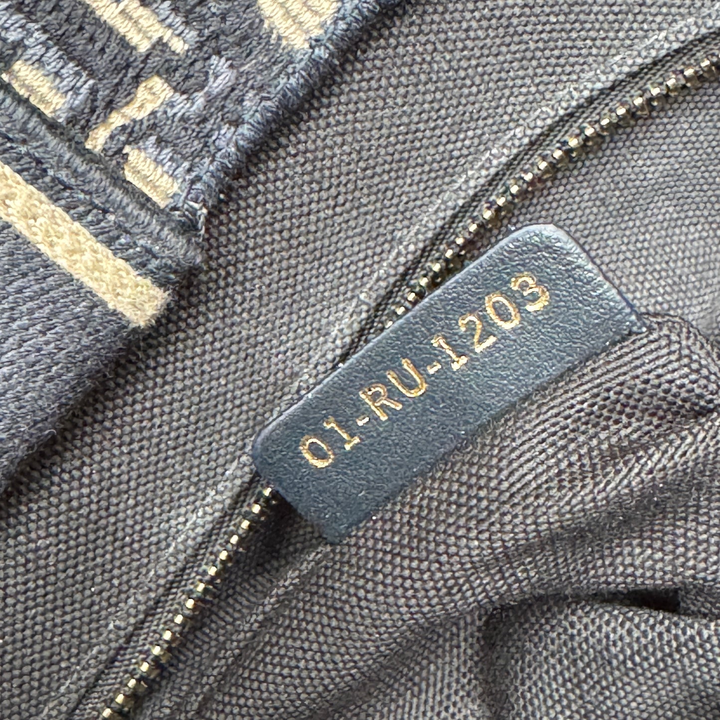 Christian Dior Oblique Embroidery and Calfskin Small Book Tote