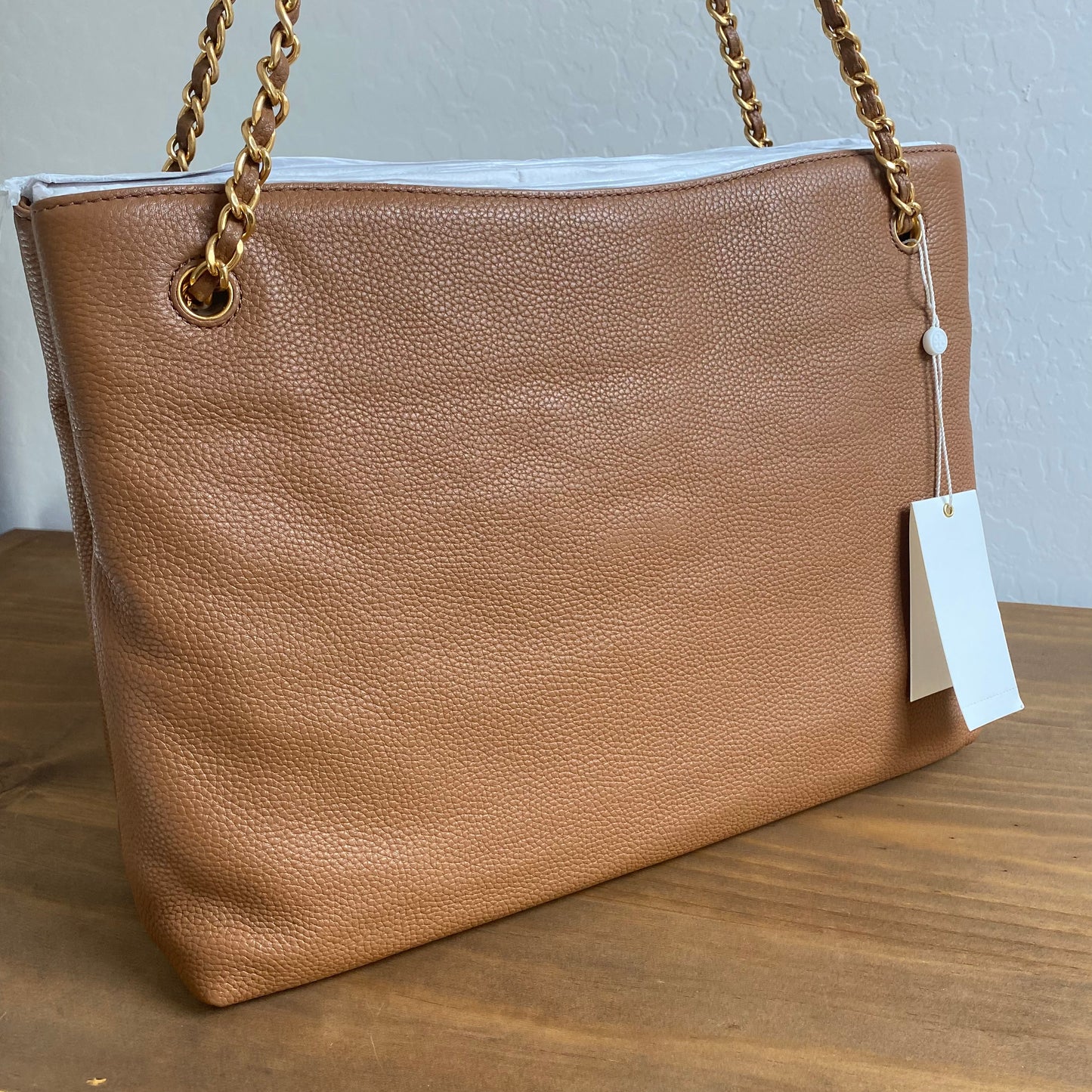 Tory Burch Britten Triple Compartment Leather Tote