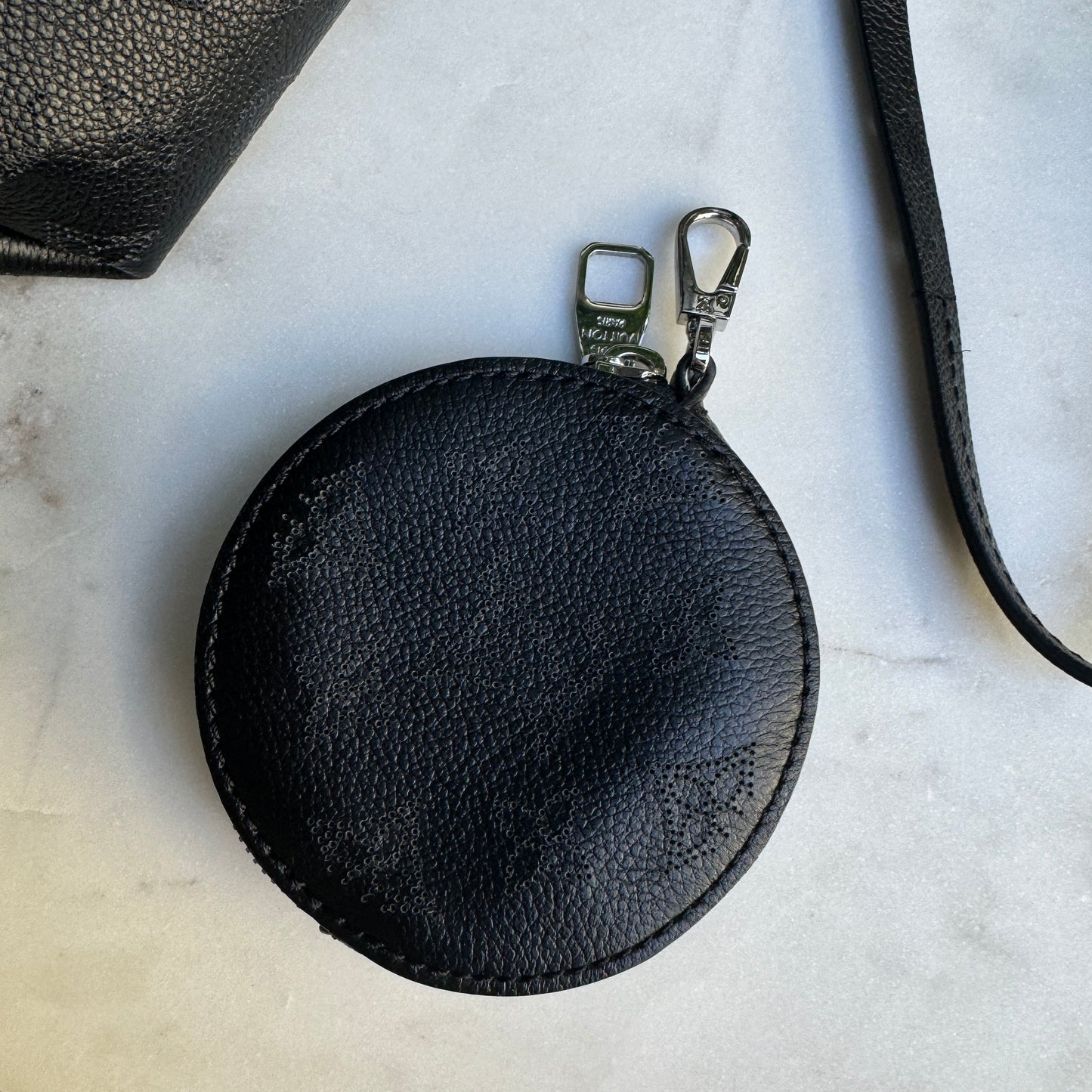 Louis Vuitton Bella Perforated Mahina Monogram Calf Leather Bucket Bag