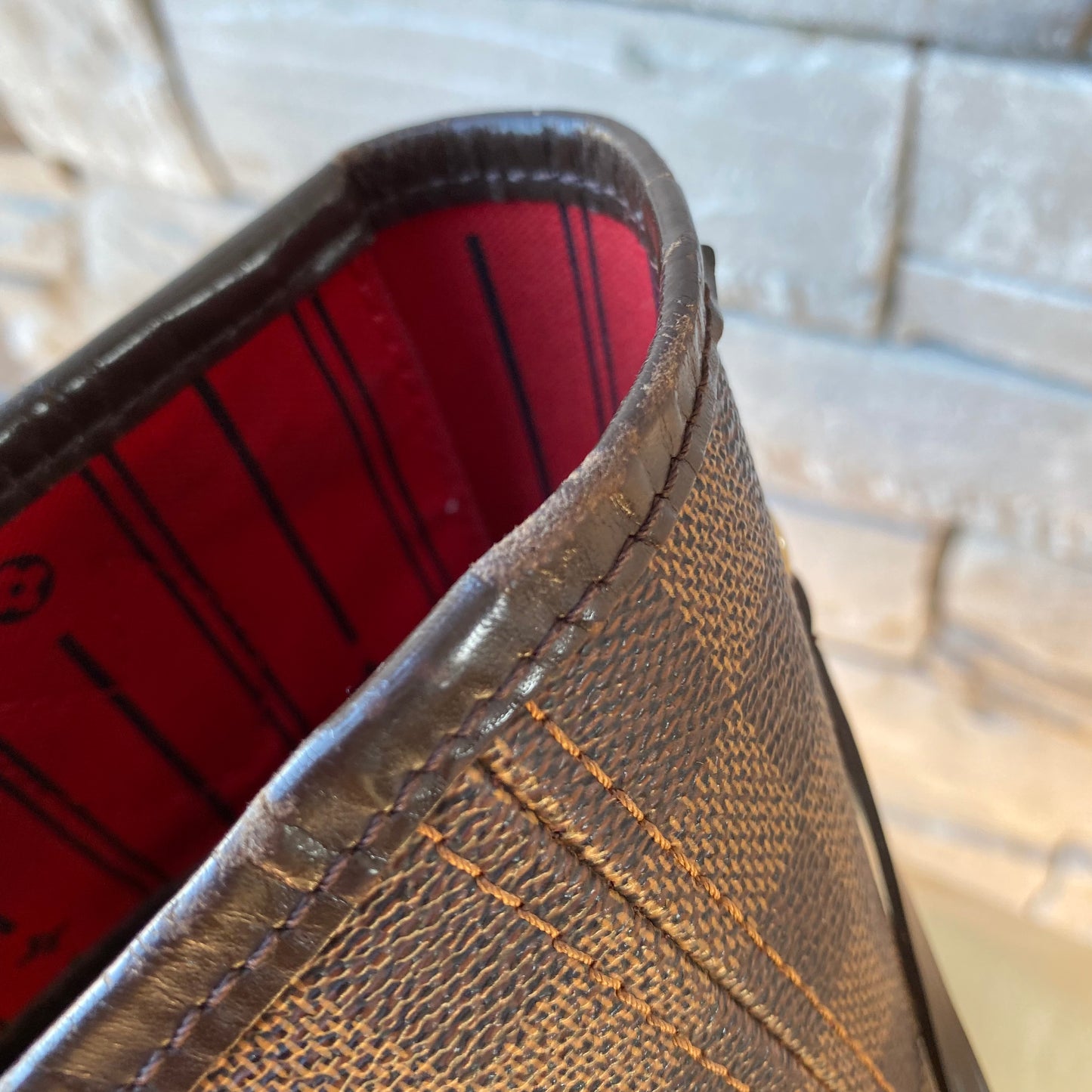 Louis Vuitton Damier Ebene Neverfull MM Tote