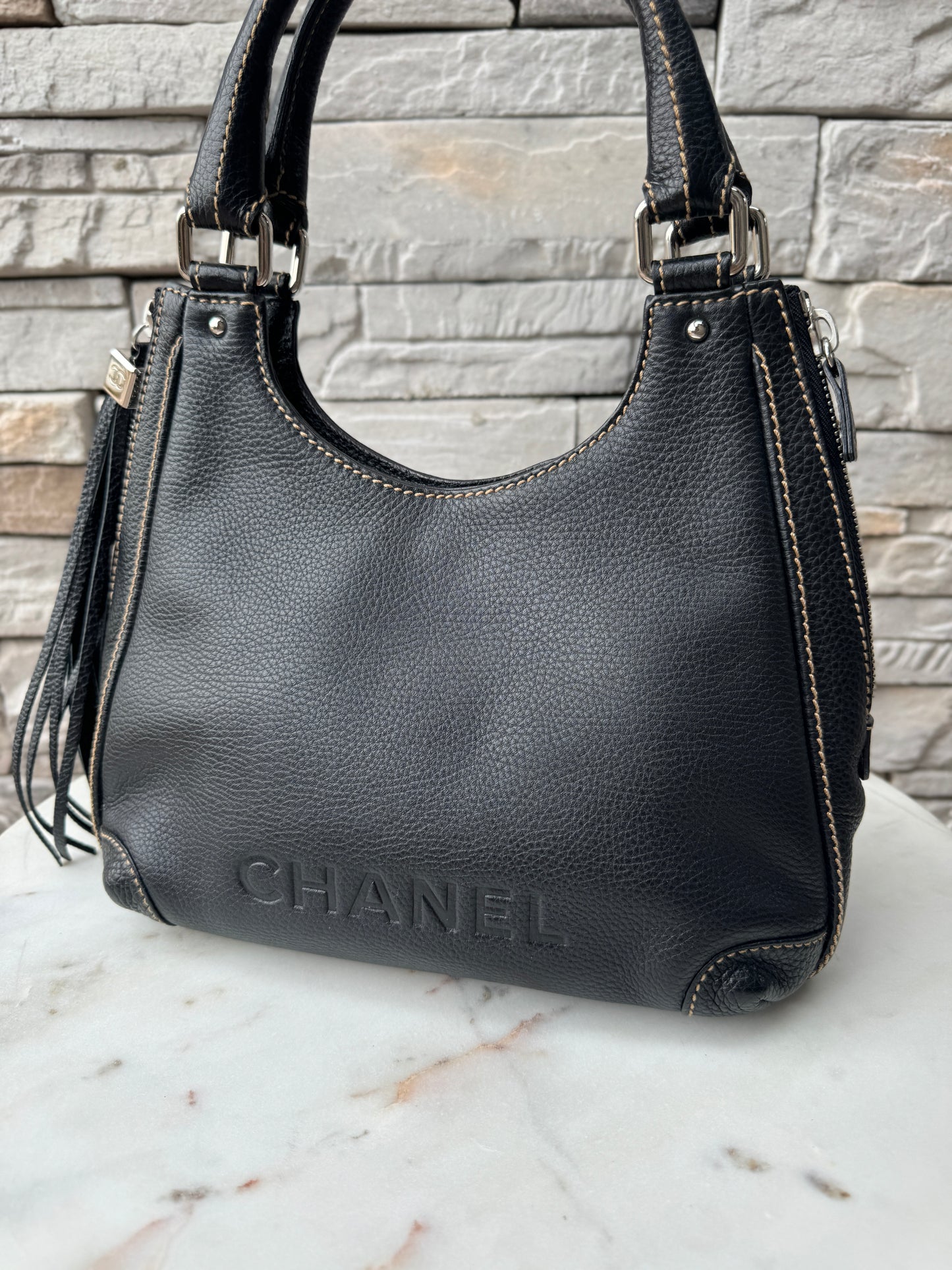 Chanel LAX Leather Tassel Shoulder Bag