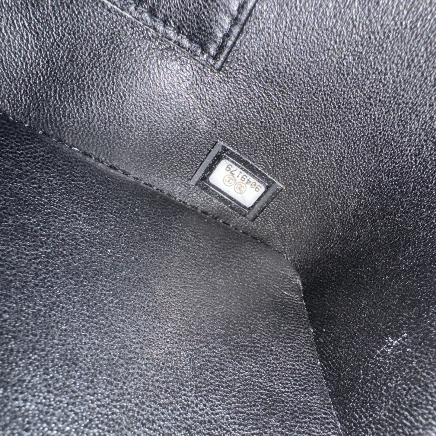 Chanel Black Caviar Leather CC Medallion Tote