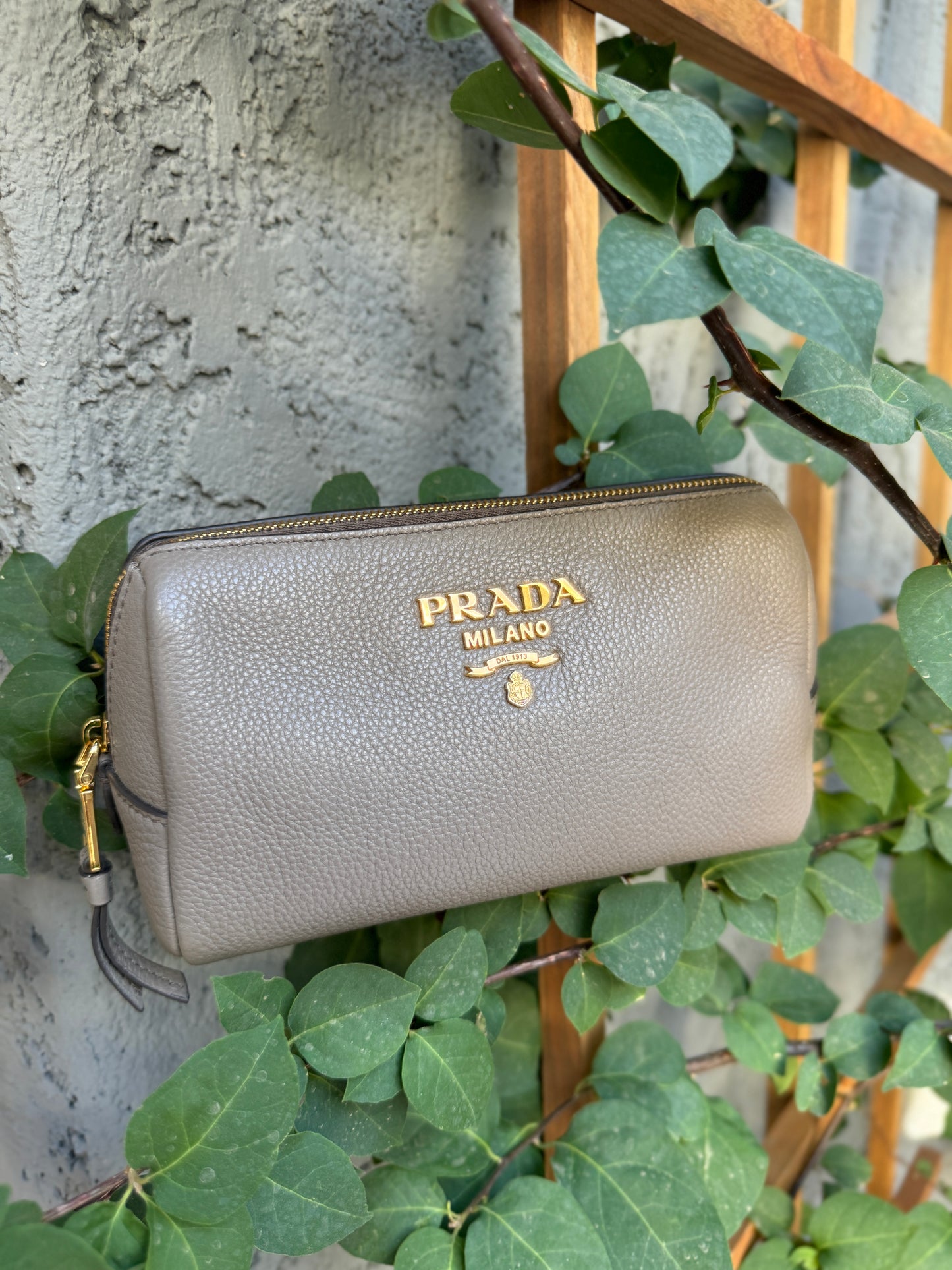 Prada Vitello Daino Cosmetic Pouch