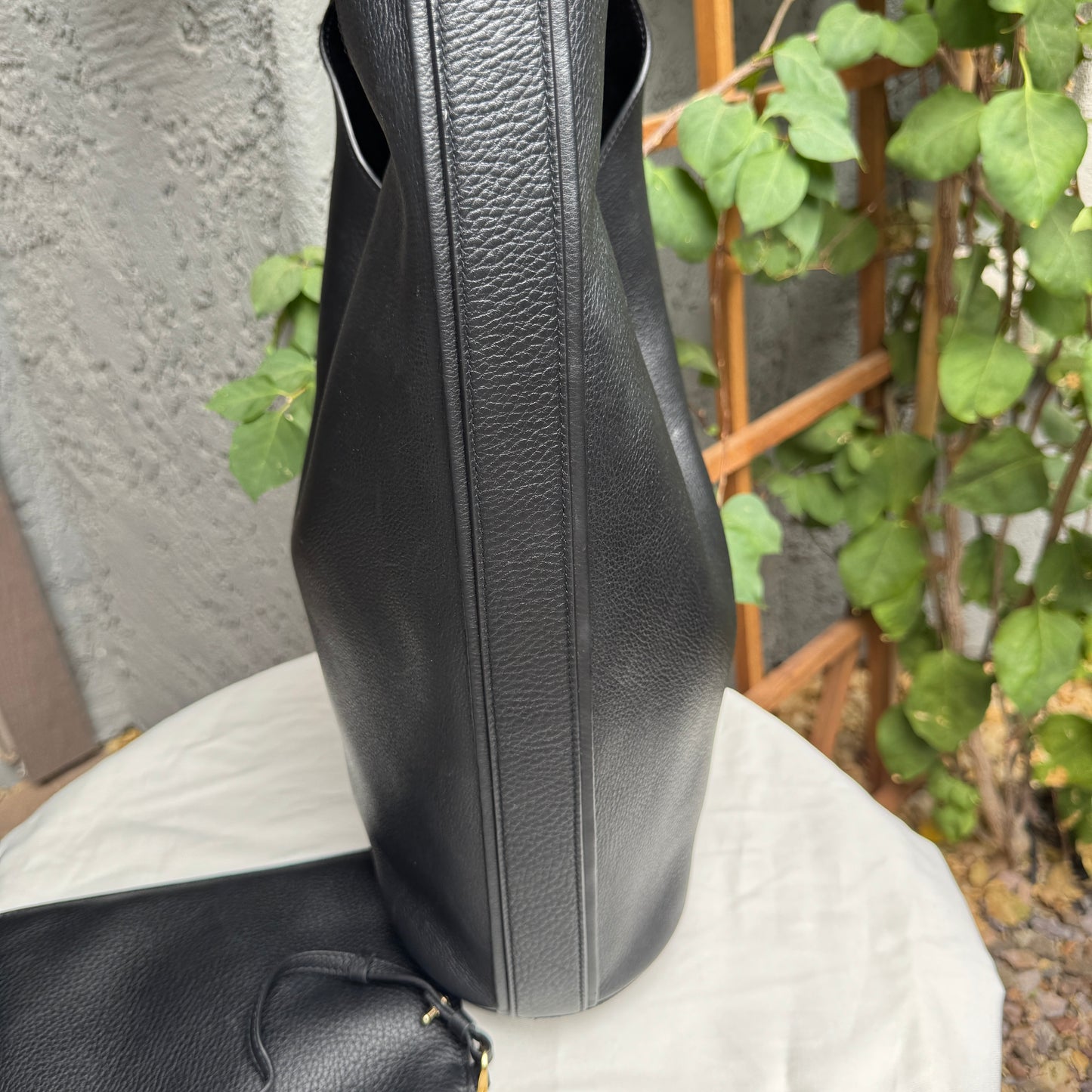Ferragamo Archive Gancio Leather Hobo