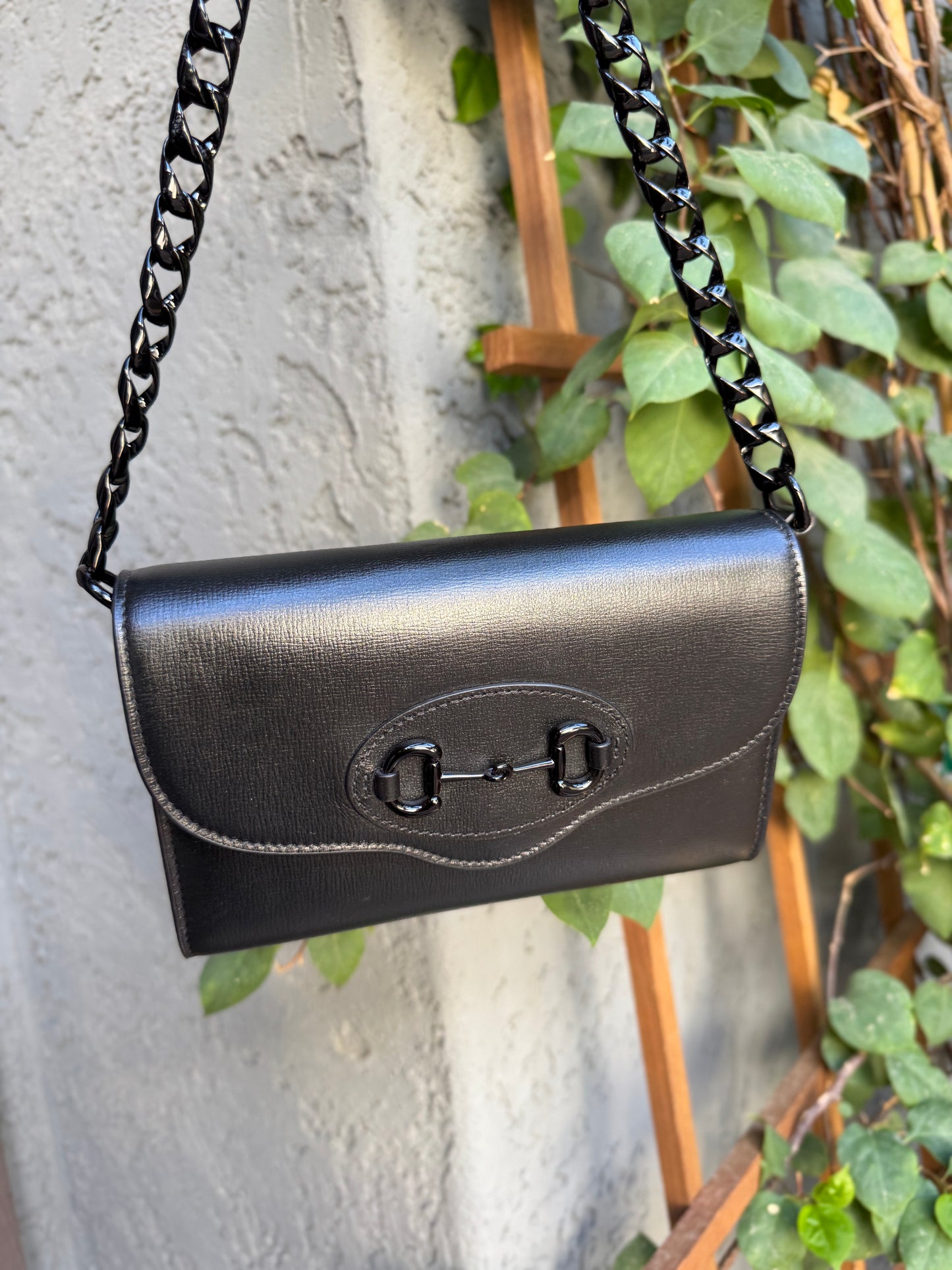 Gucci Azalea Calfskin Web Monochrome Horsebit 1955 Crossbody