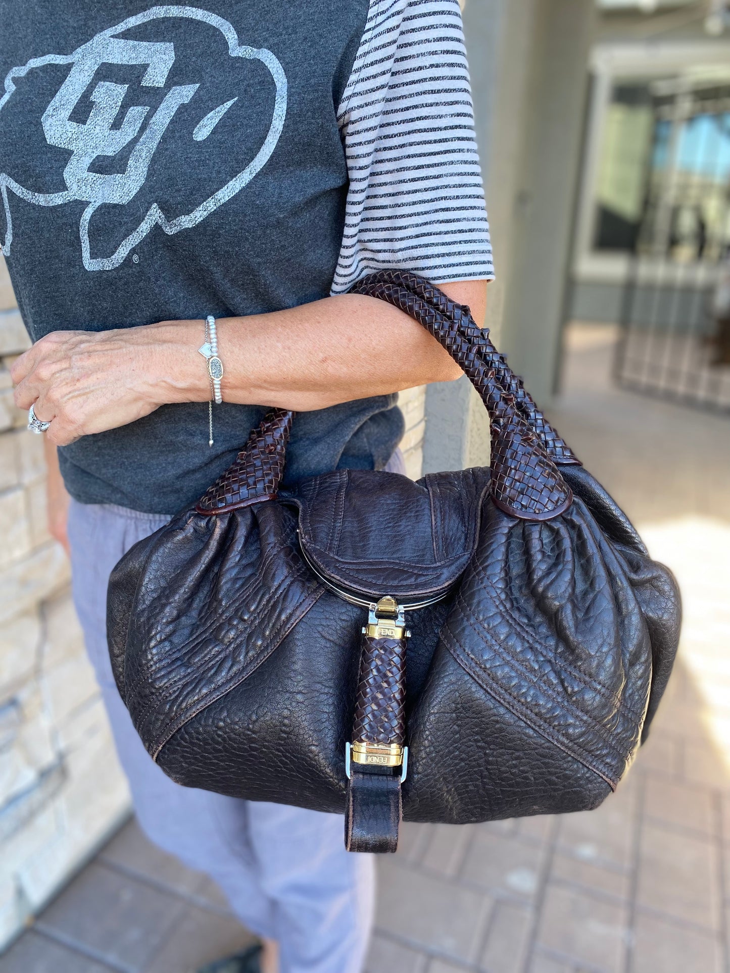 Fendi Leather Spy Bag