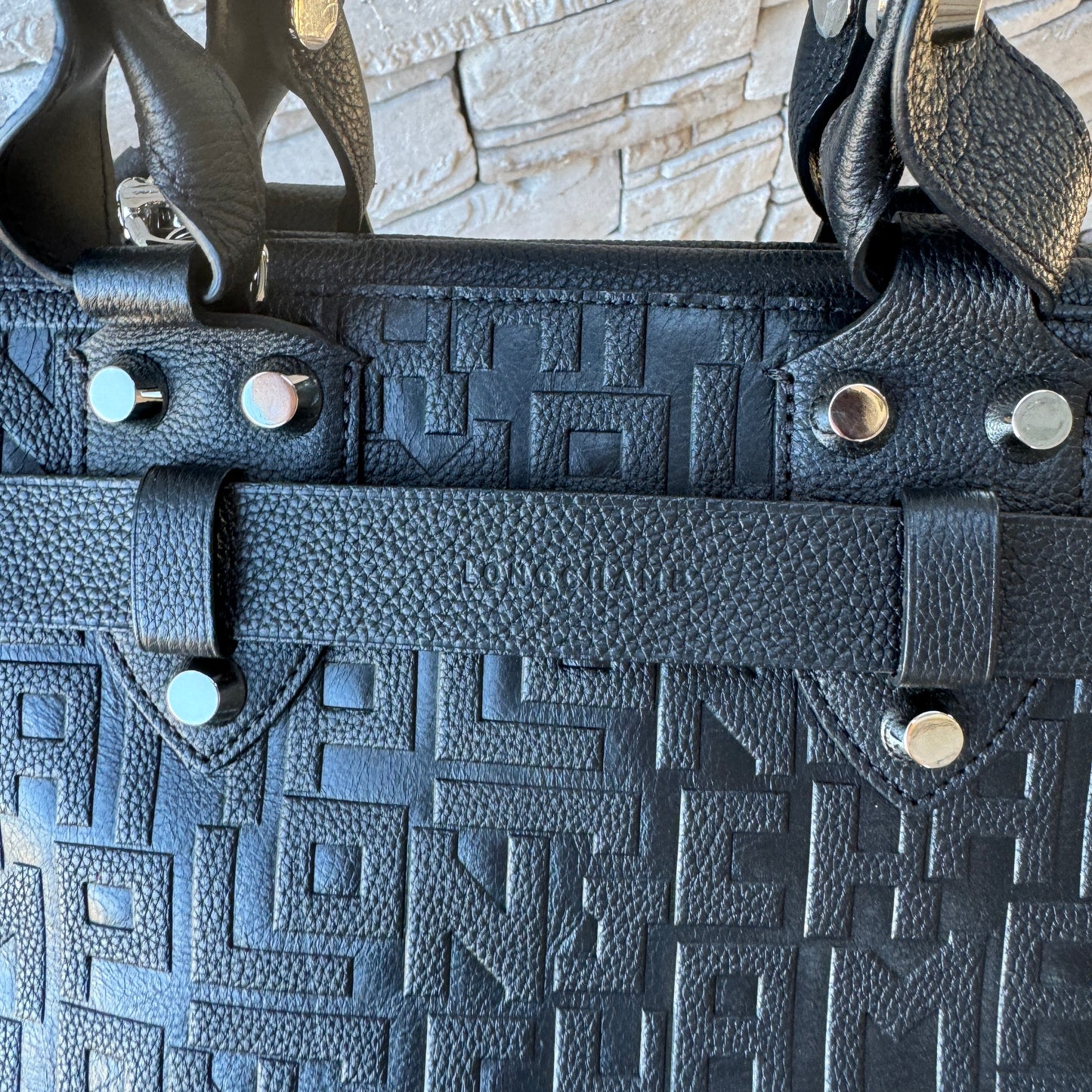 Longchamp La Voyaguese Large Leather Tote