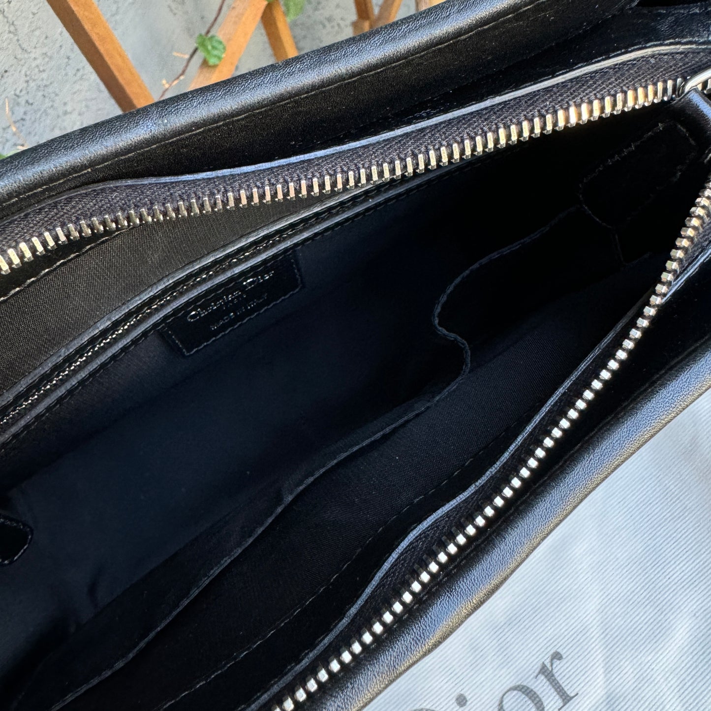 Christian Dior Panarea Cannage Quilt Canvas Crossbody