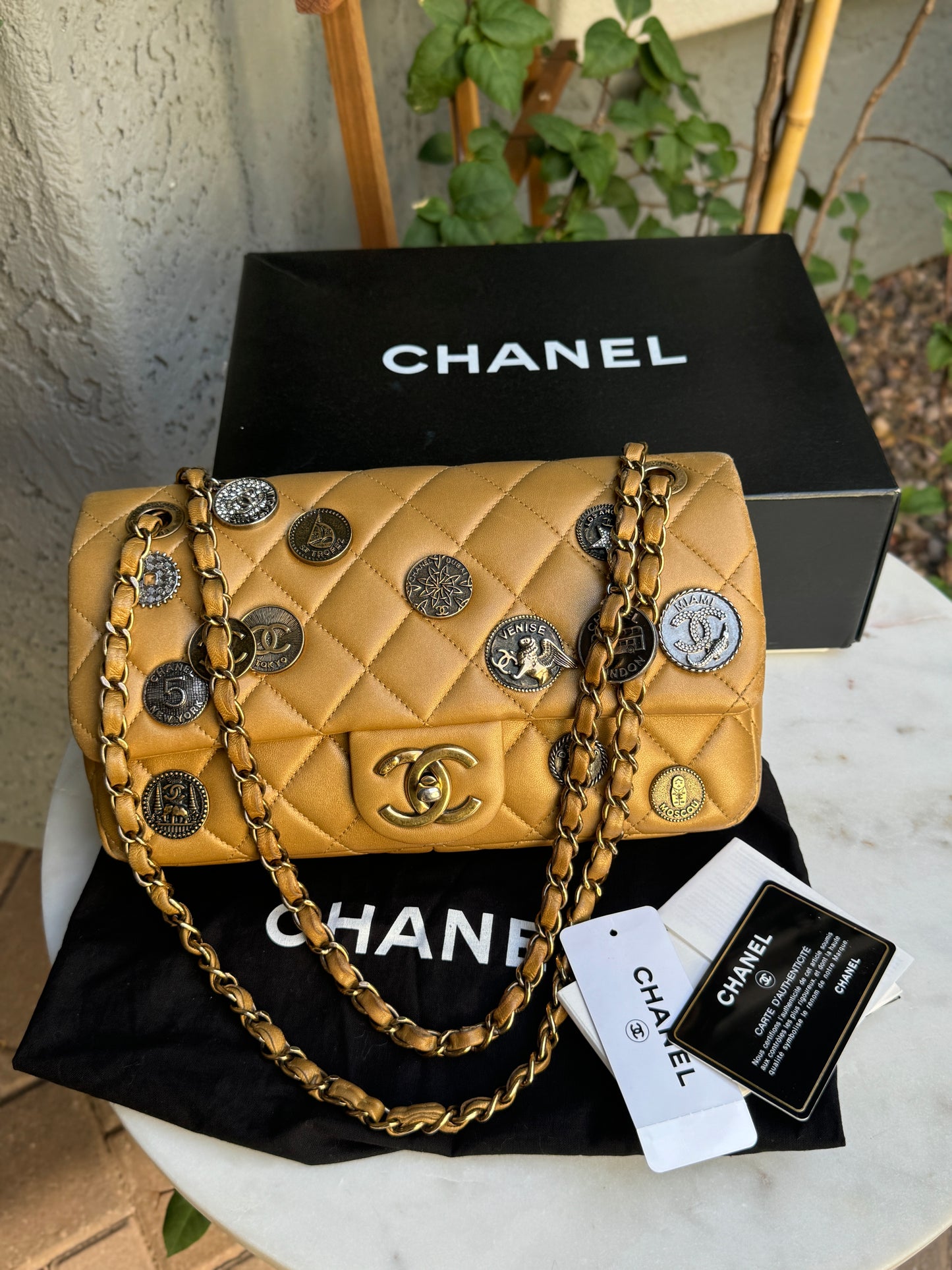 Chanel Limited Edition Paris-Dubai Medallions Single Flap Bag