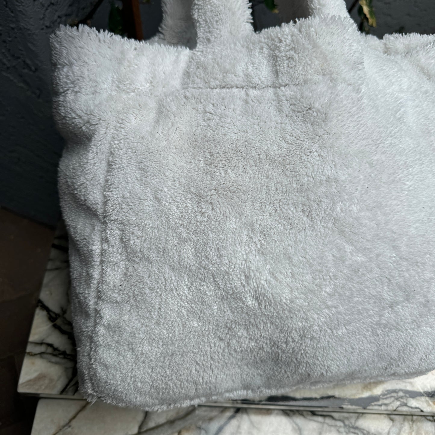 Prada Logo Terry Cloth Tote