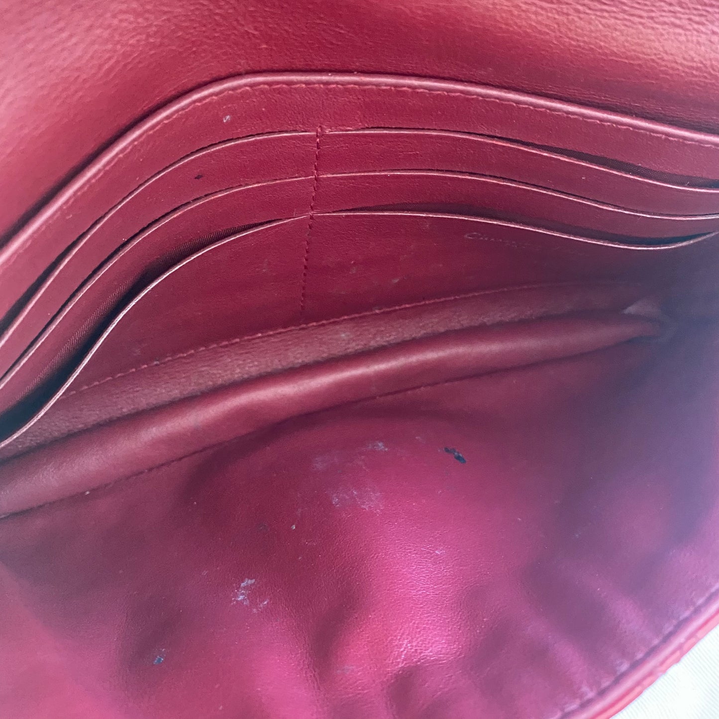 Dior Patent Leather Cannage Miss Dior Wallet on Chain Crossbody