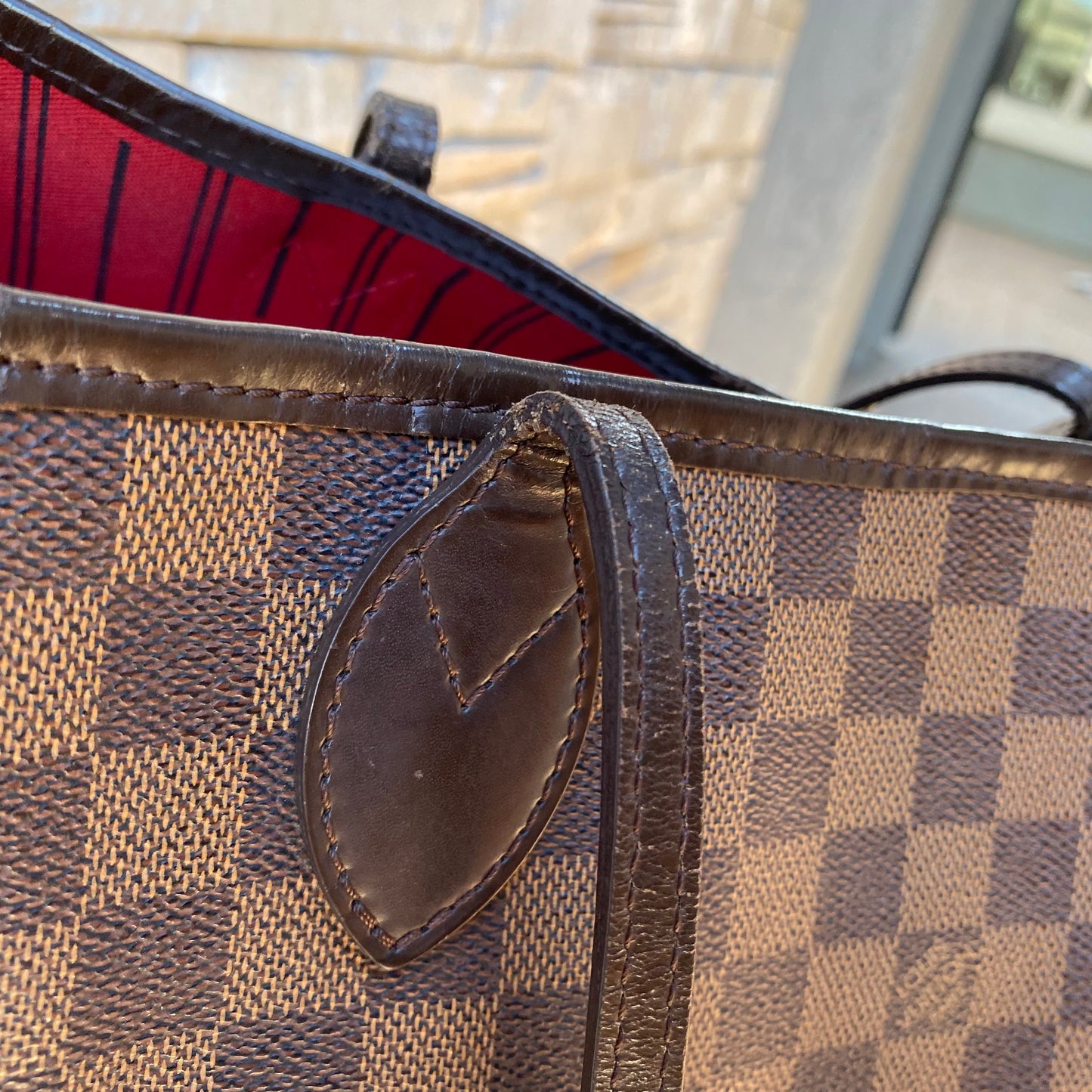 Louis Vuitton Damier Ebene Neverfull MM Tote