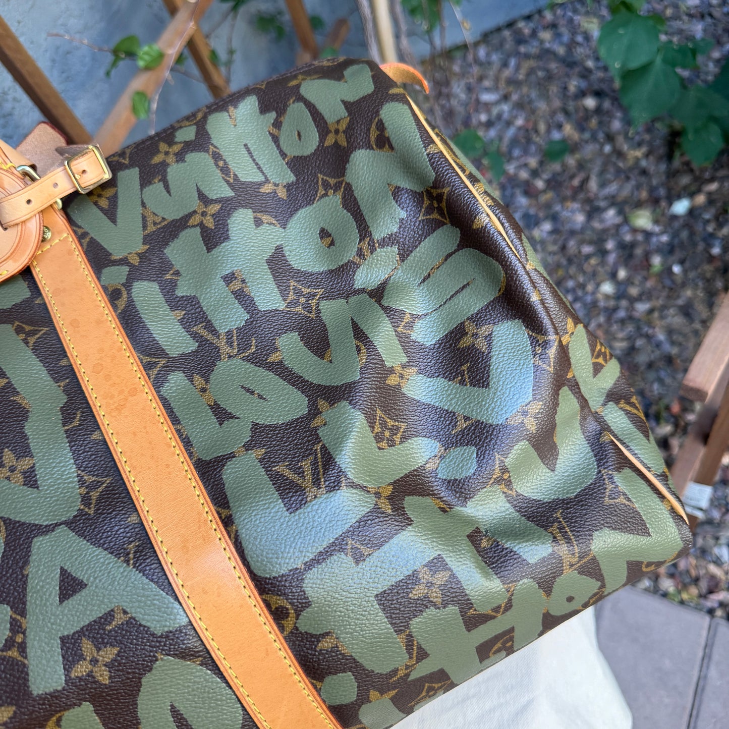 Louis Vuitton Limited Edition Monogram Graffiti 50 Keepall Duffel