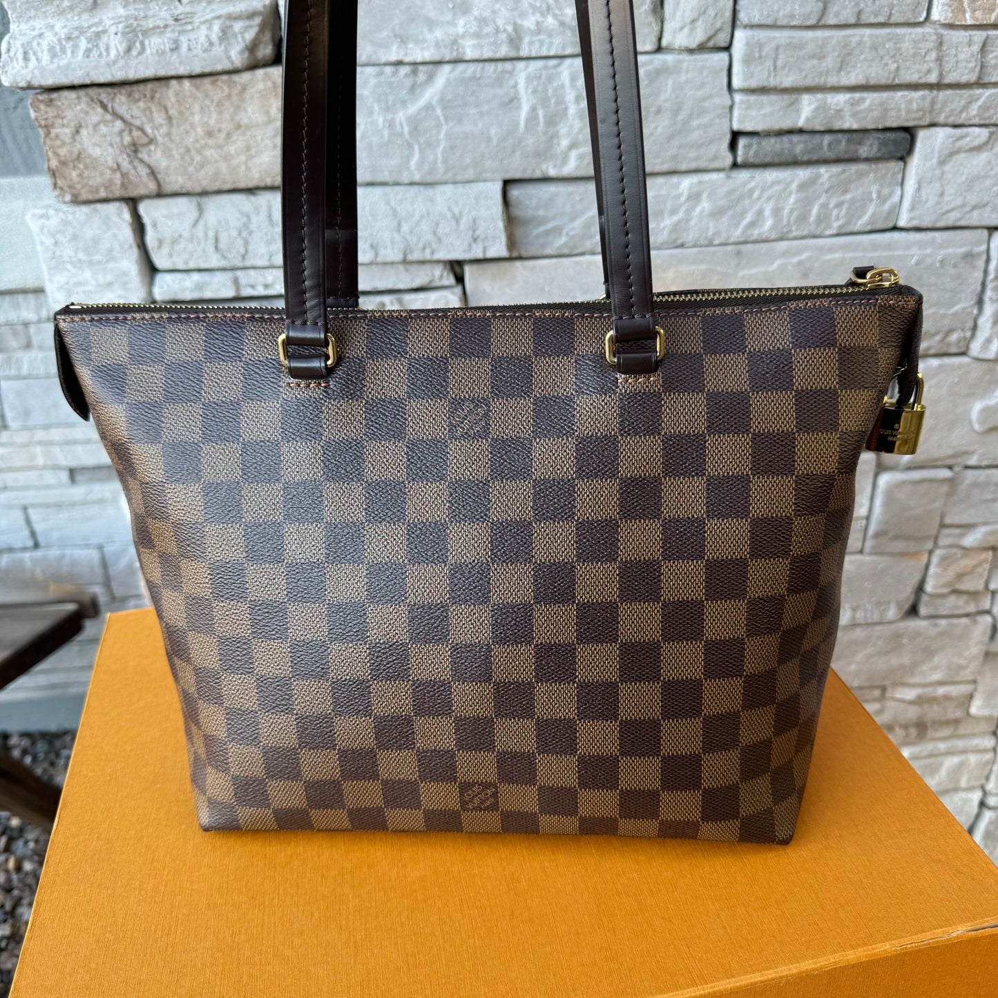 Louis Vuitton Iena PM Damier Ebene Tote