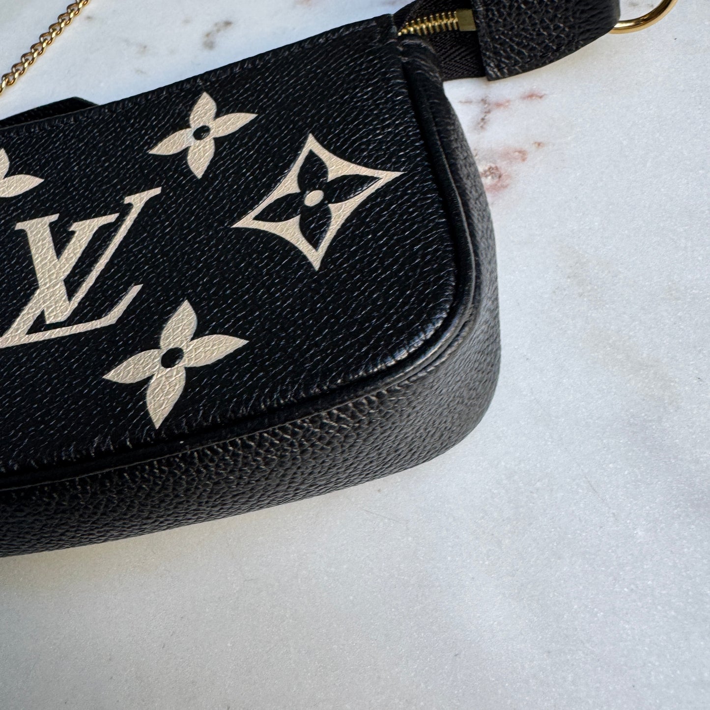 Louis Vuitton Monogram Empreinte Giant Bicolor Mini Pochette Accessoires