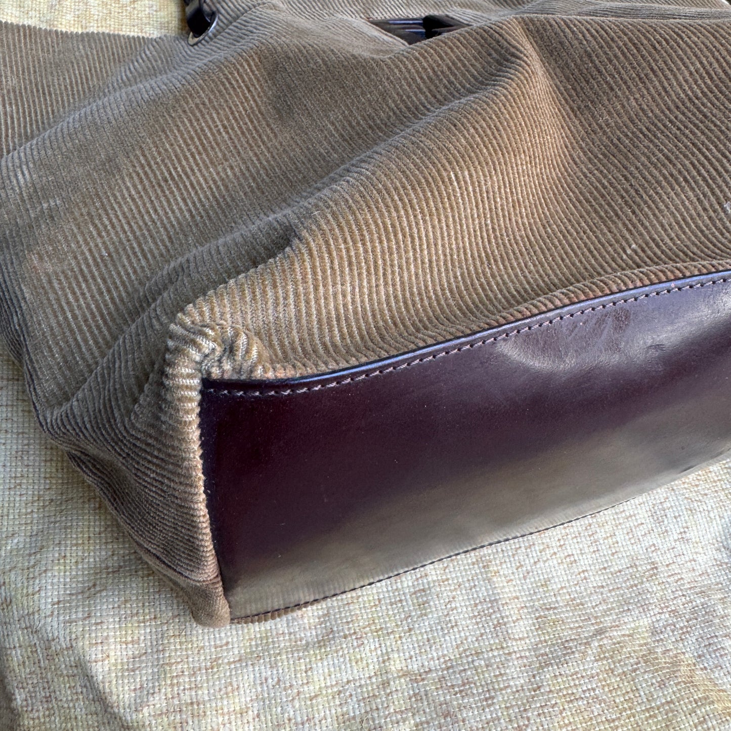 Fendi Vintage Corduroy Tote