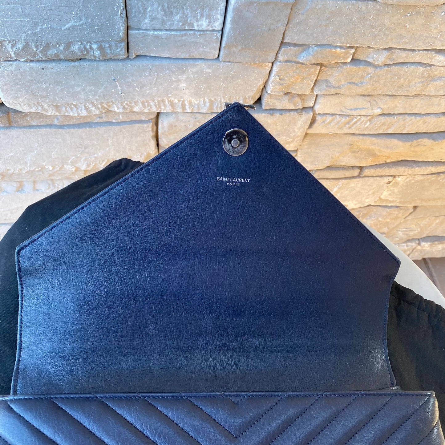 Saint Laurent Large Monogram Matelasse College Bag