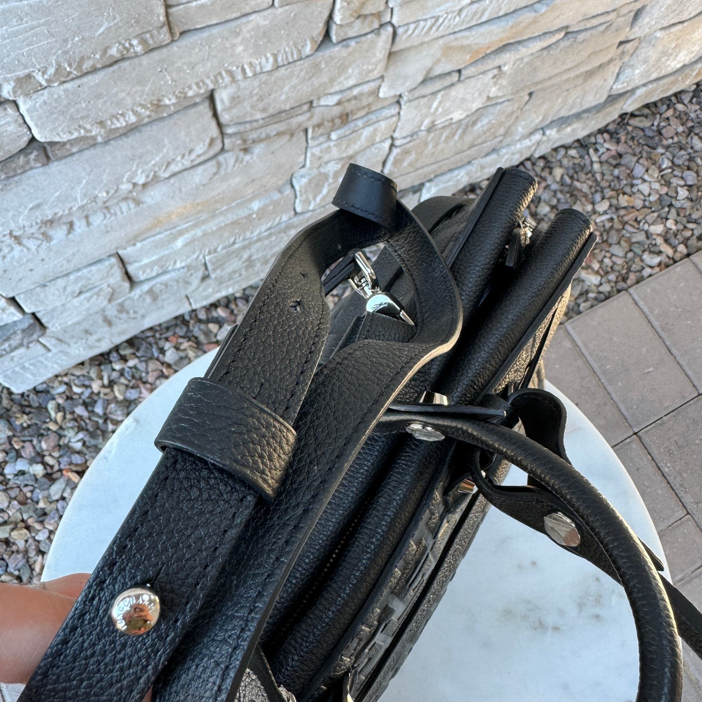 Longchamp La Voyaguese Large Leather Tote