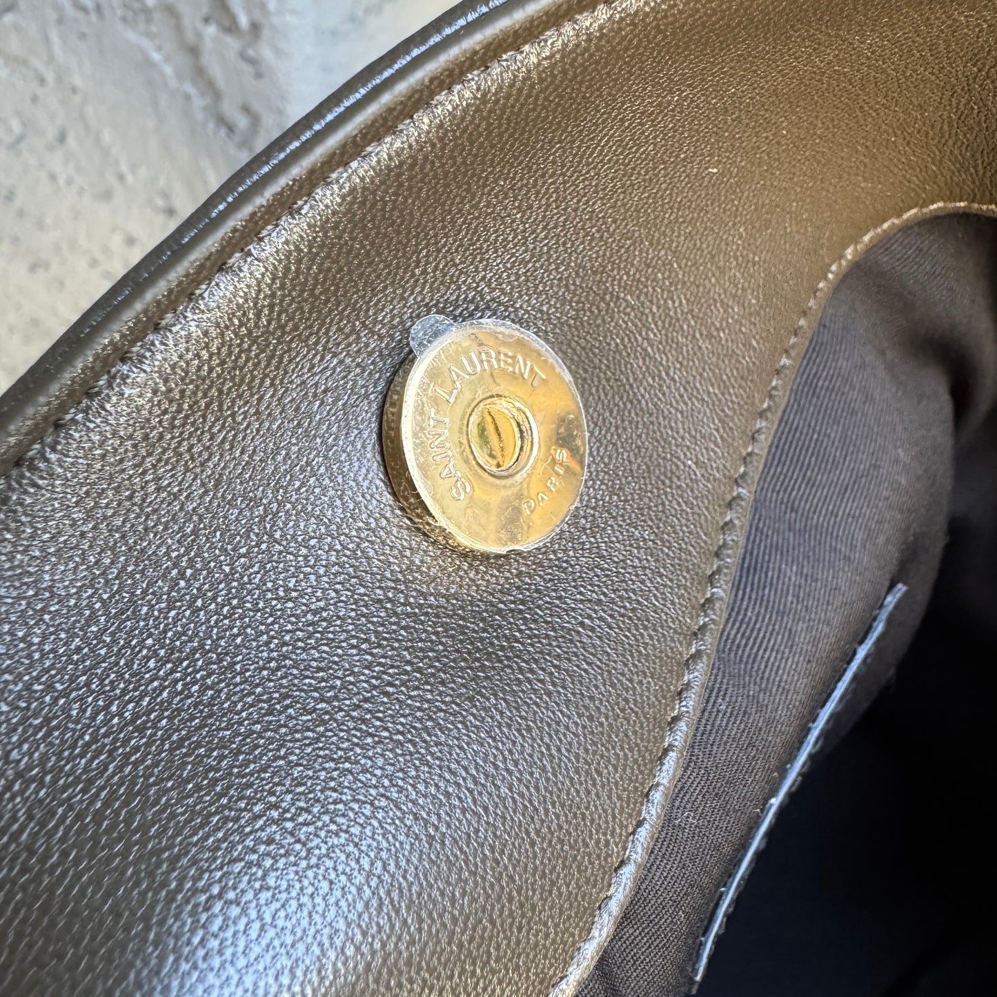 Saint Laurent Jamie Lambskin Leather Shopping Tote