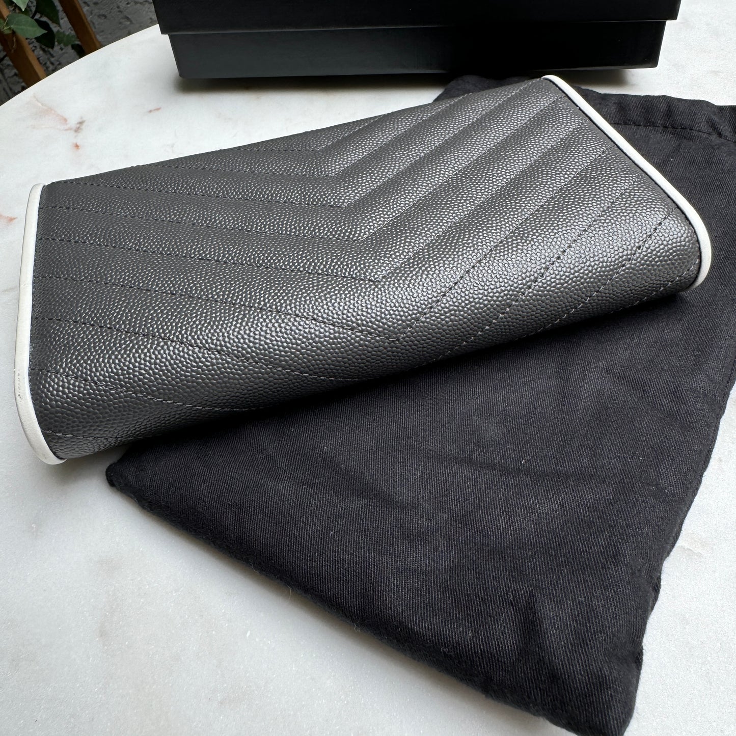 Saint Laurent Large Envelope Bicolor Wallet