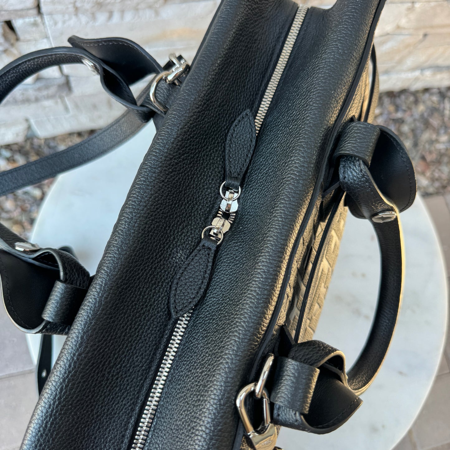 Longchamp La Voyaguese Large Leather Tote