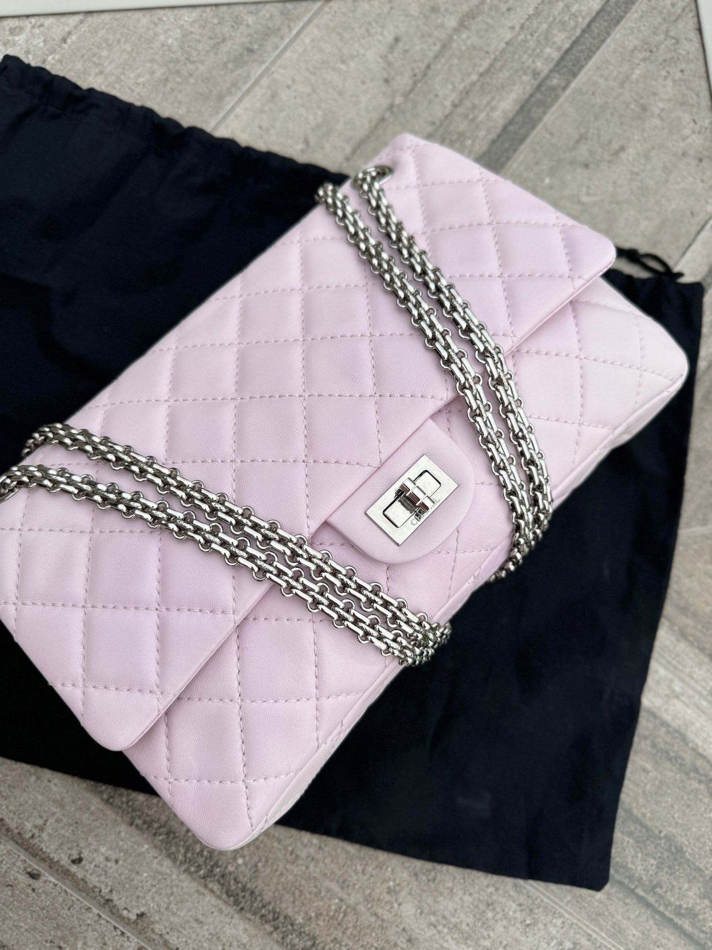 Chanel Reissue 226 Double Flap Calfskin Shoulder Bag