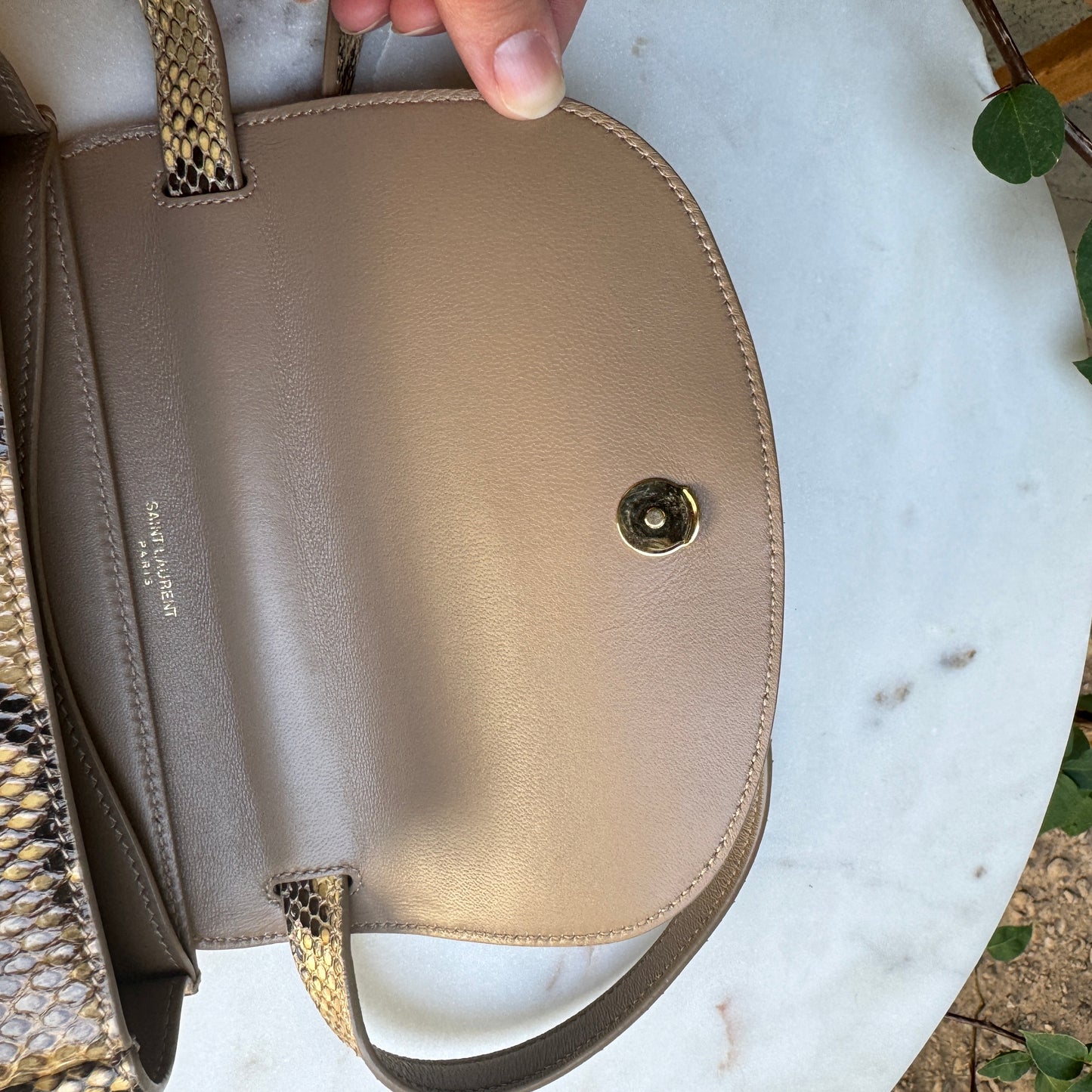 Saint Laurent Kaia Python Crossbody