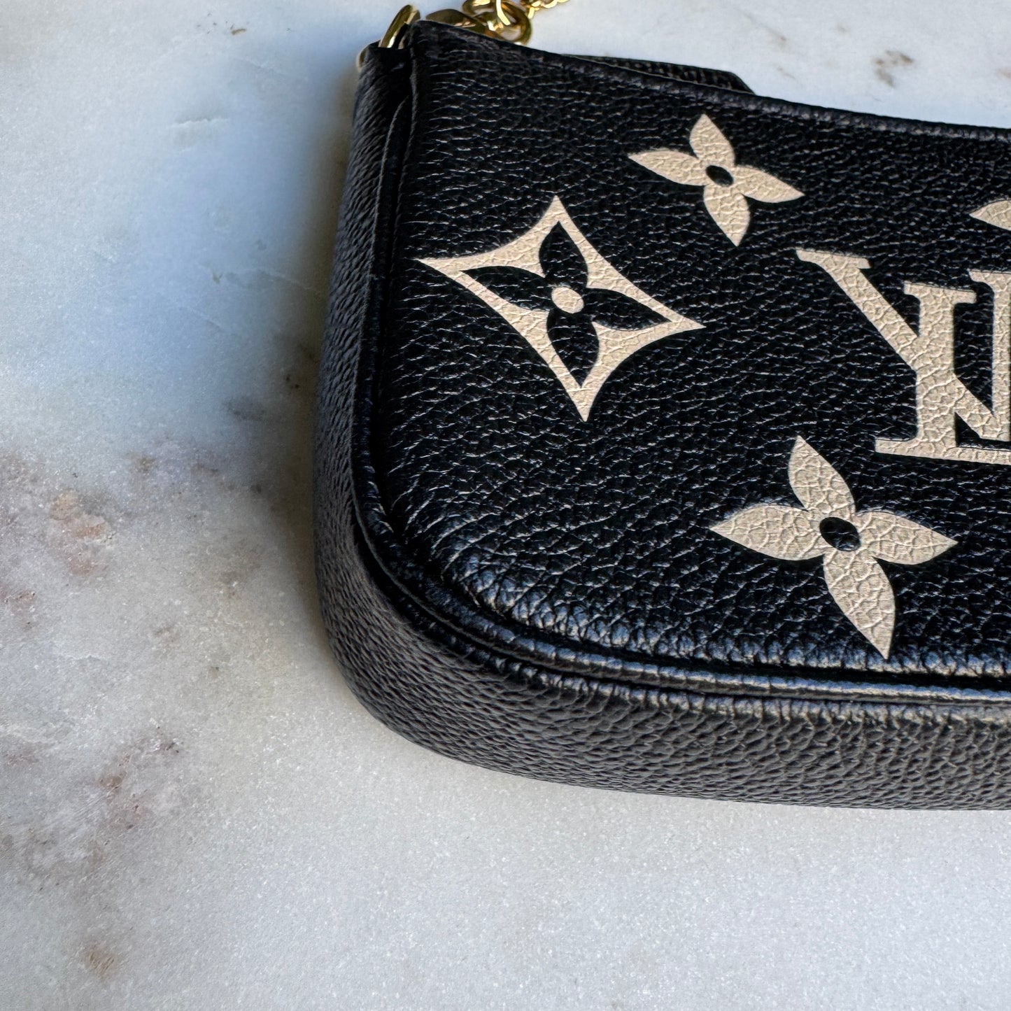 Louis Vuitton Monogram Empreinte Giant Bicolor Mini Pochette Accessoires