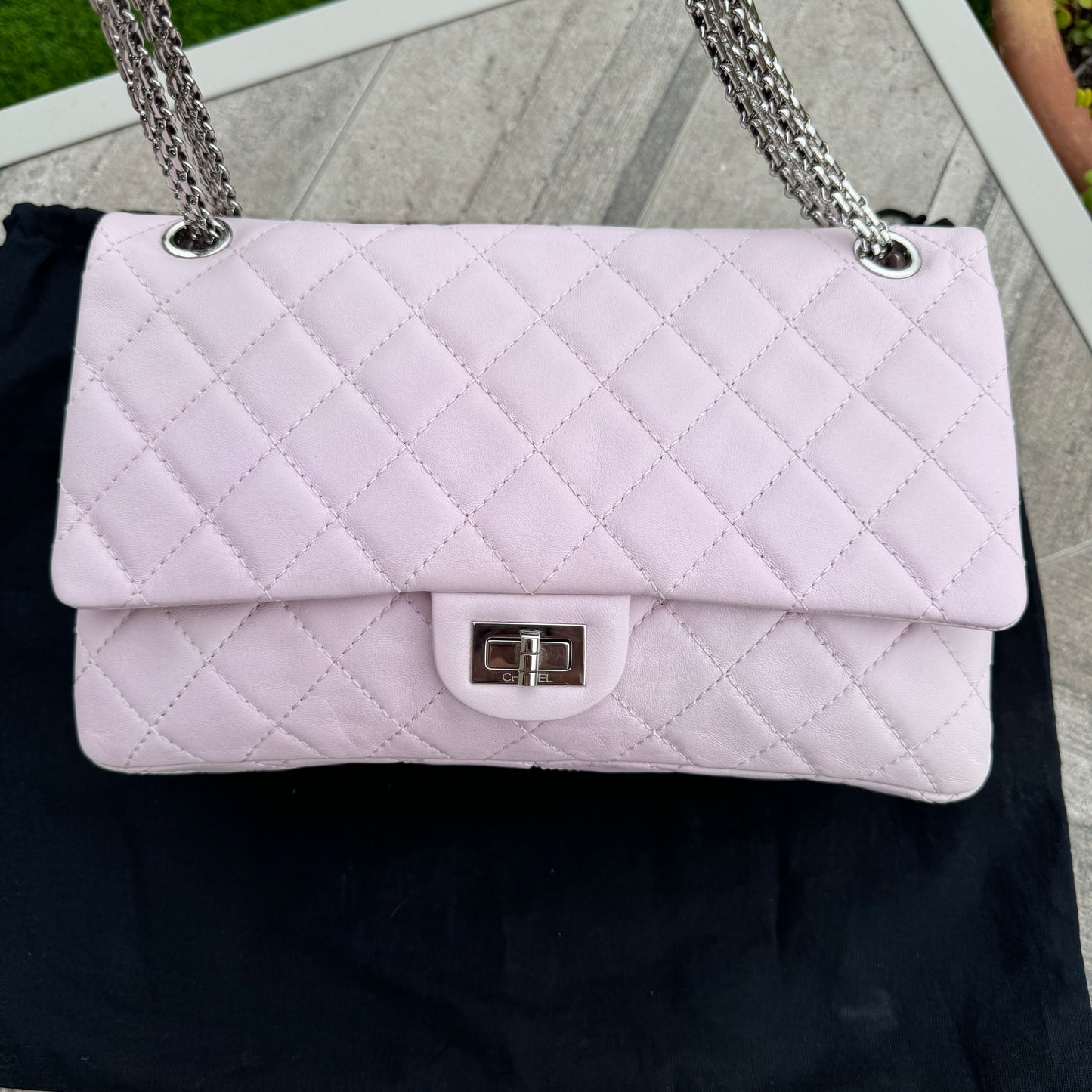 Chanel Reissue 226 Double Flap Calfskin Shoulder Bag