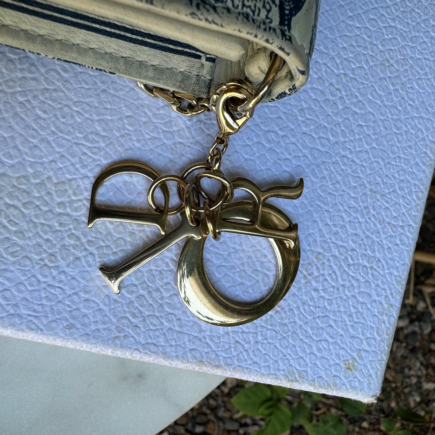 Christian Dior Toile De Jouy Chain Crossbody