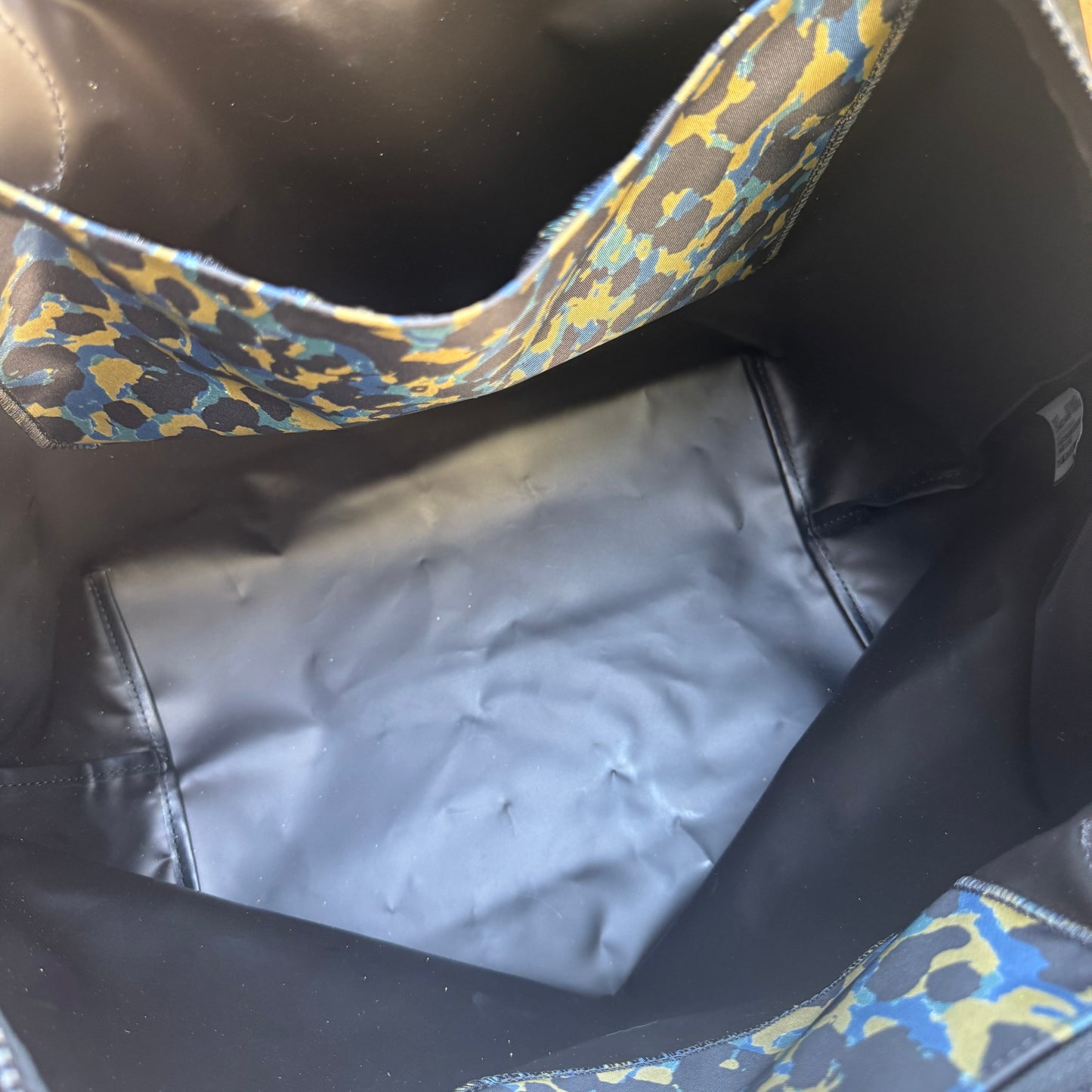 Longchamp Le Pliage Medium Panther Print Nylon Tote
