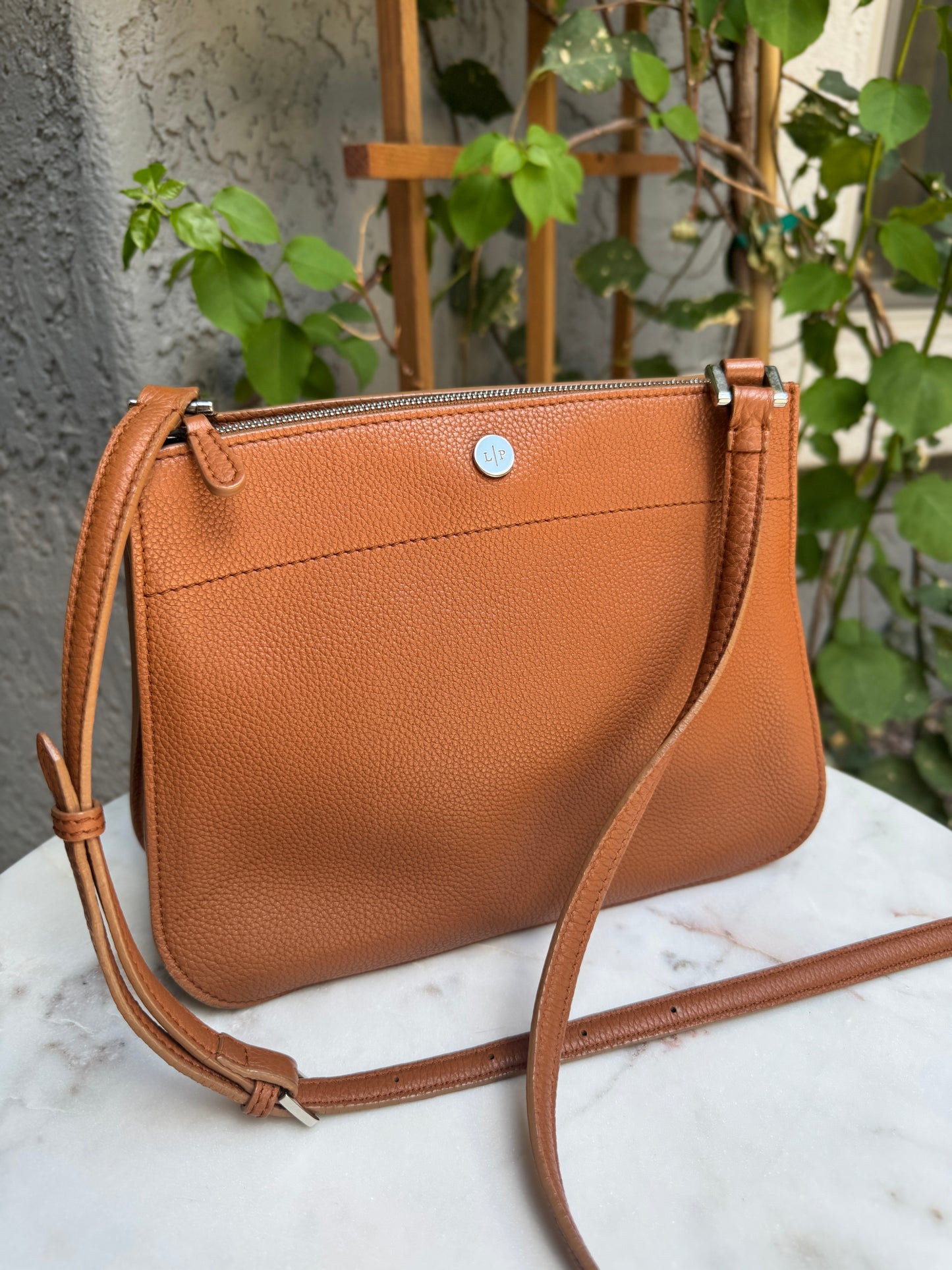 Loro Piana Milky Way Odessa Leather Crossbody