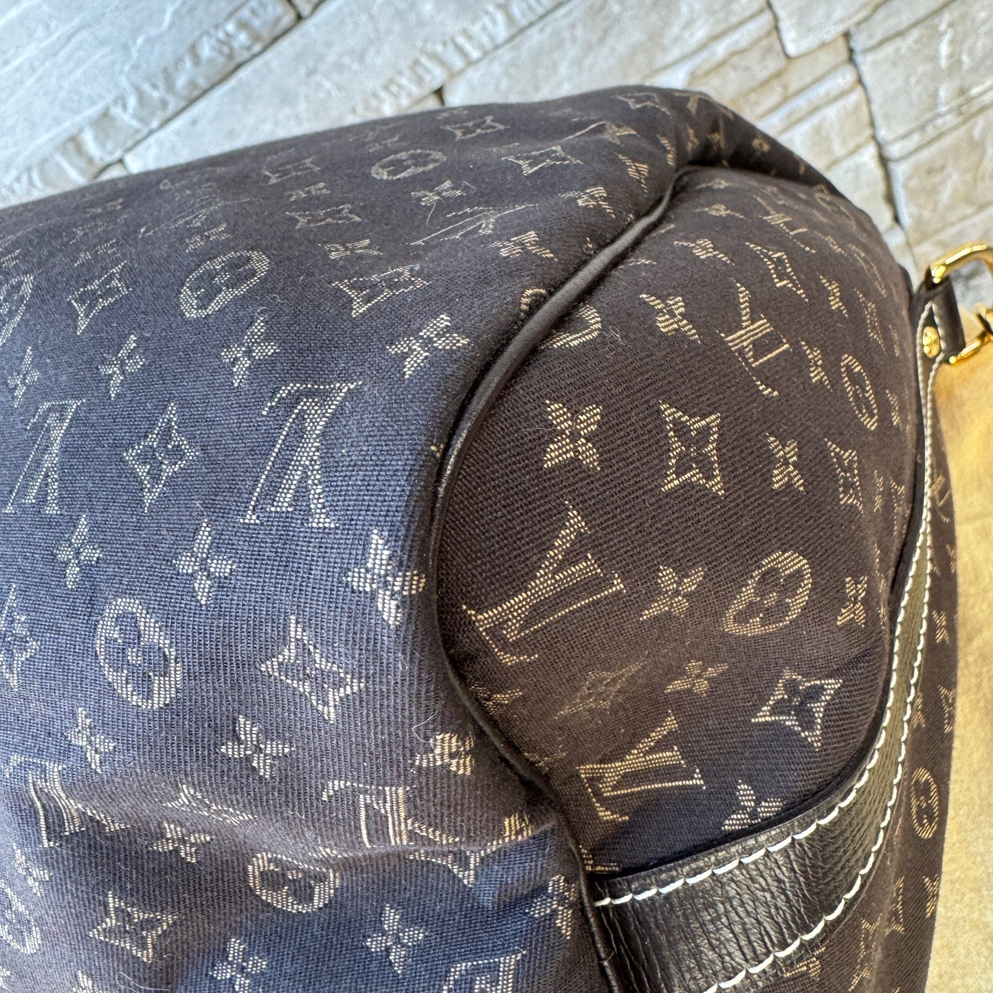 Louis Vuitton Monogram Mini Lin Speedy Bandouliere 30