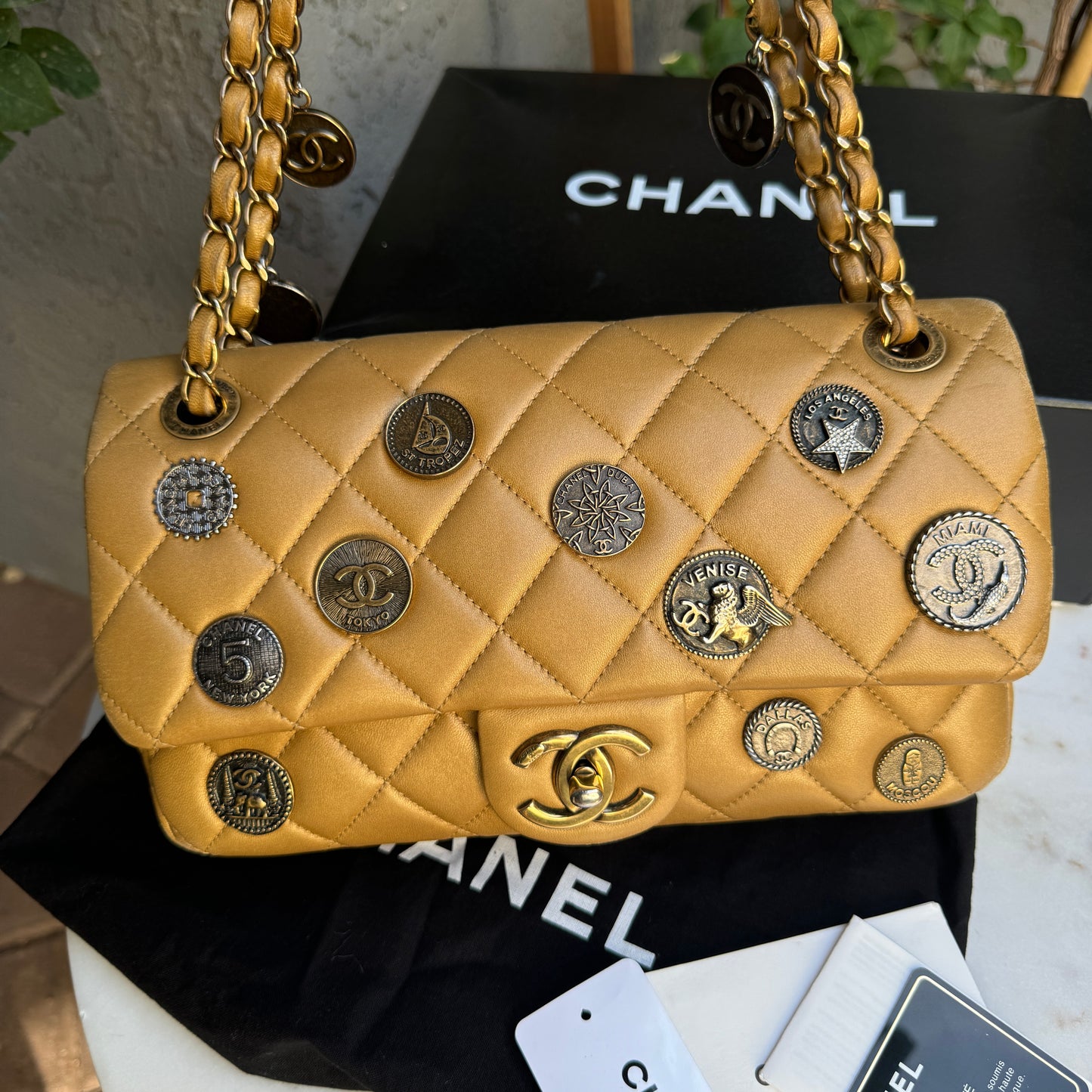 Chanel Limited Edition Paris-Dubai Medallions Single Flap Bag