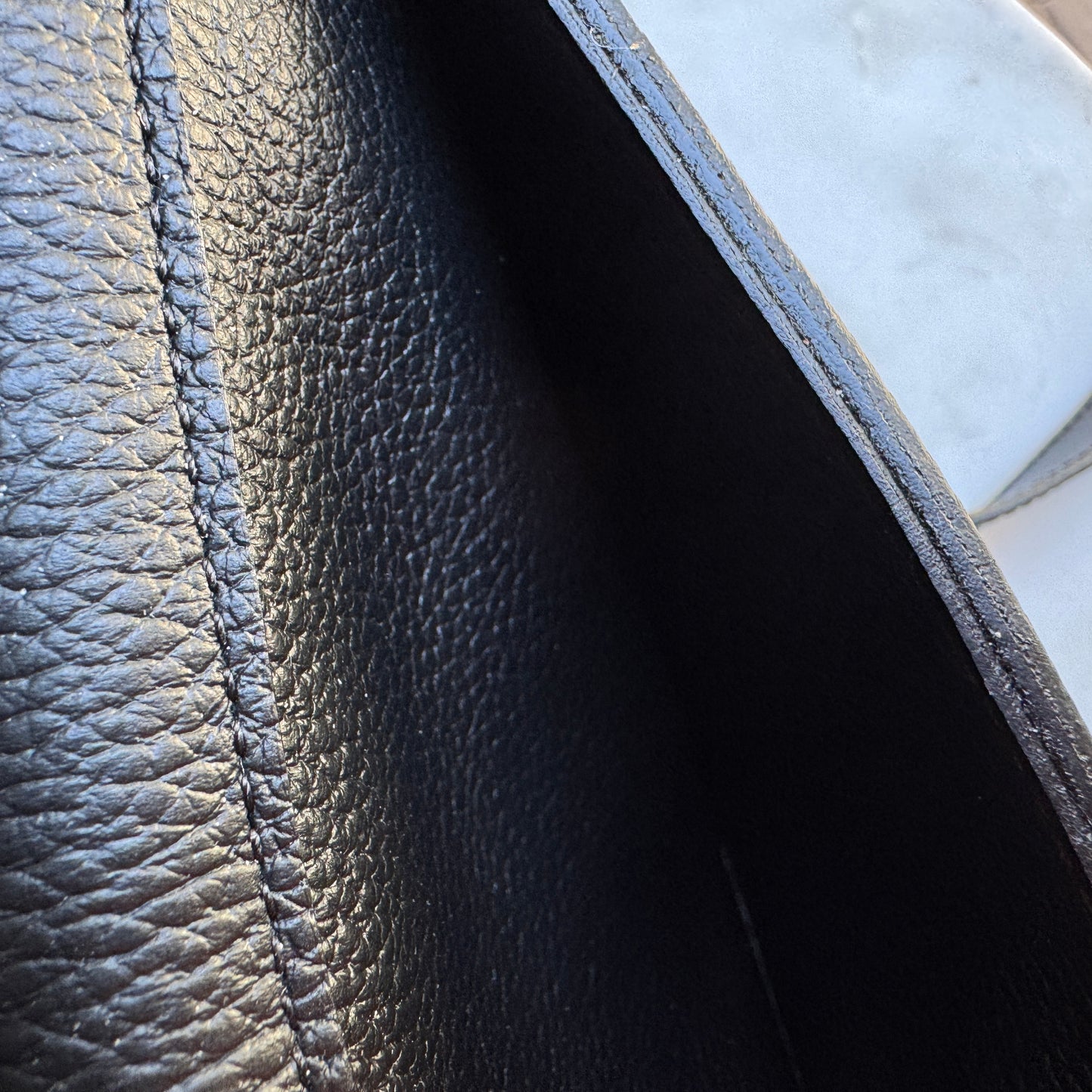 Chloé Shiny Grained Calfskin Marcie Clutch Shoulder Bag