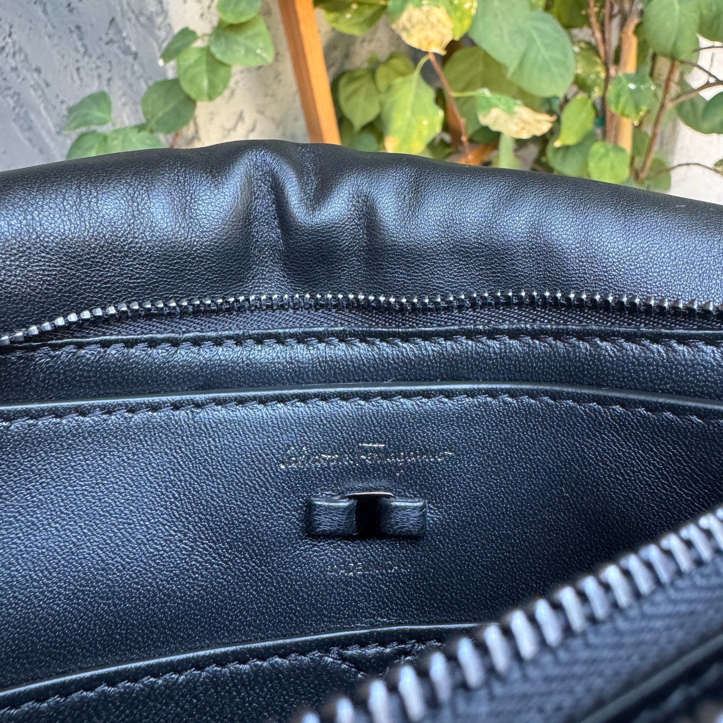 Salvatore Ferragamo Sequin Viva Bow Shoulder Bag