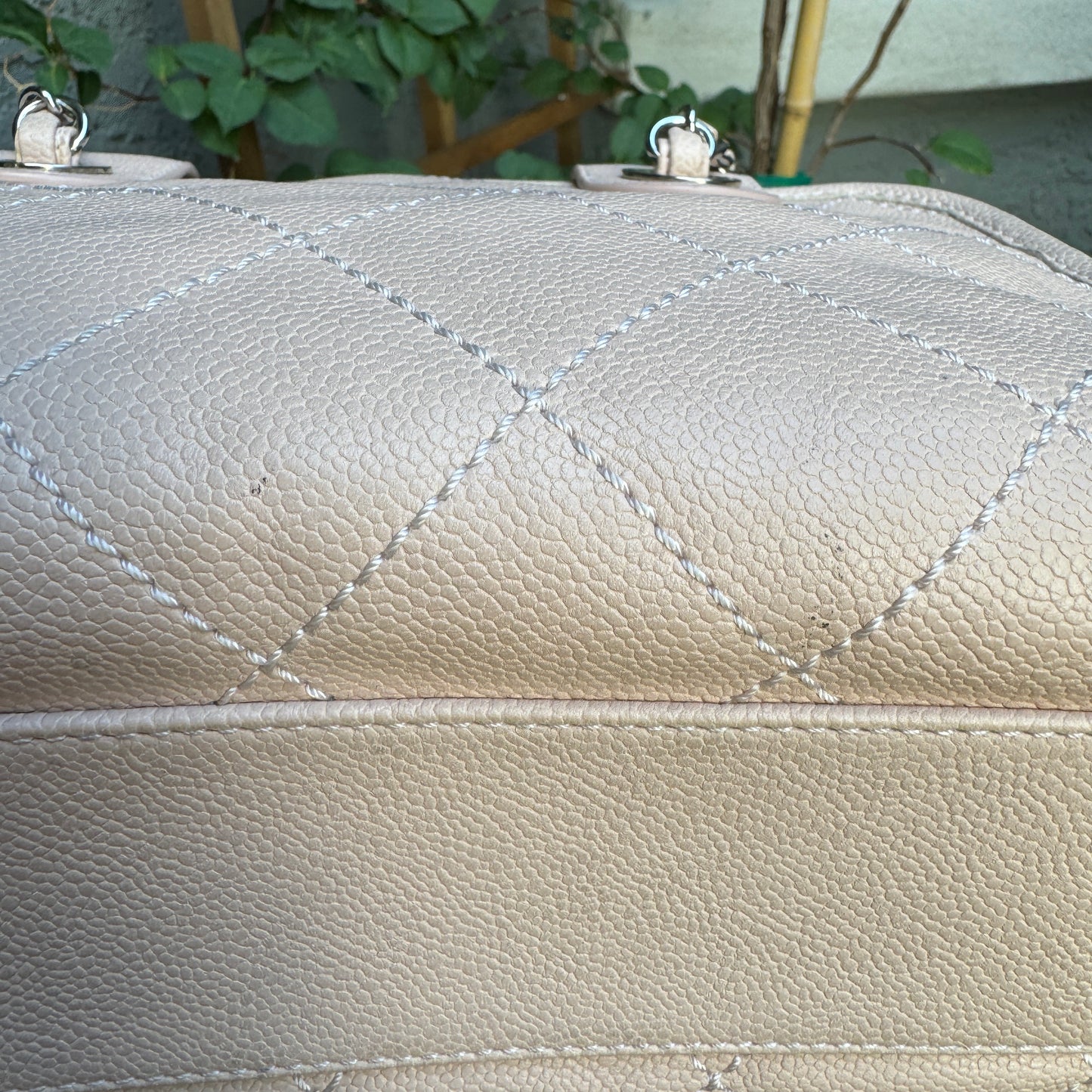 Chanel Small Deauville Caviar Bowling Bag
