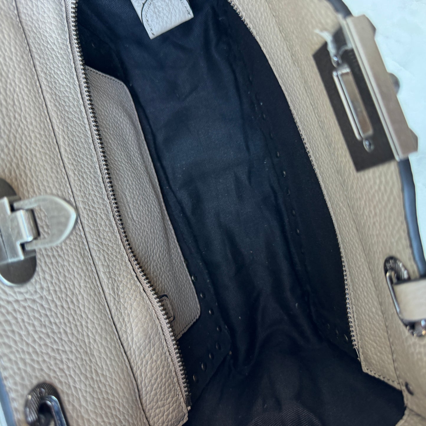 Valentino Garavani Rolling Turquoise Rockstud Tote