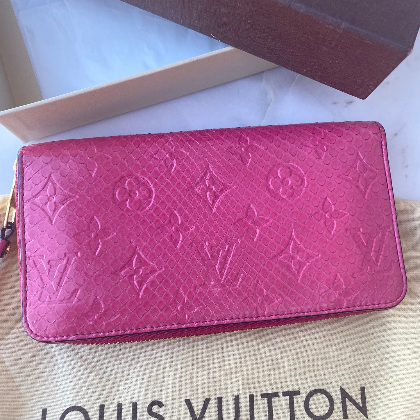 Louis Vuitton Python Zippy Wallet