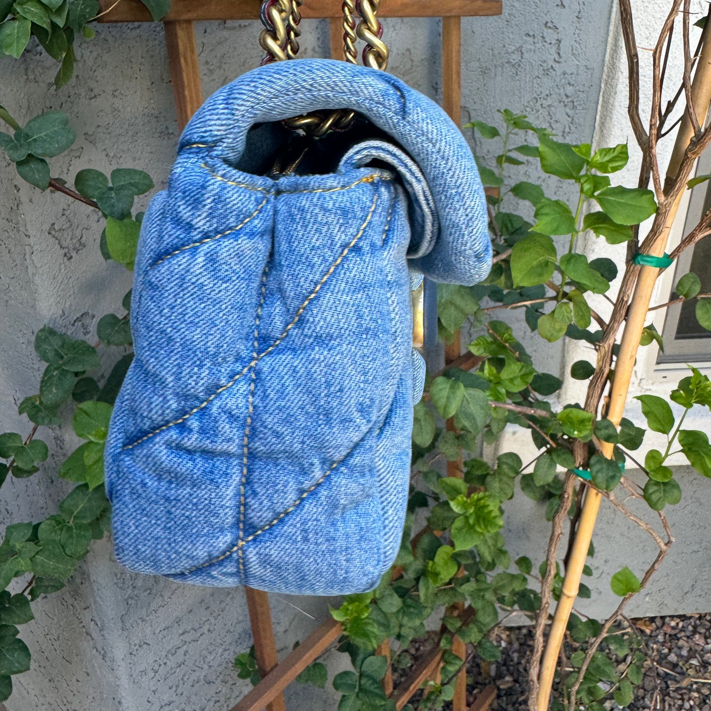 Coach Quilted Denim Tabby 26 Shoulder Bag